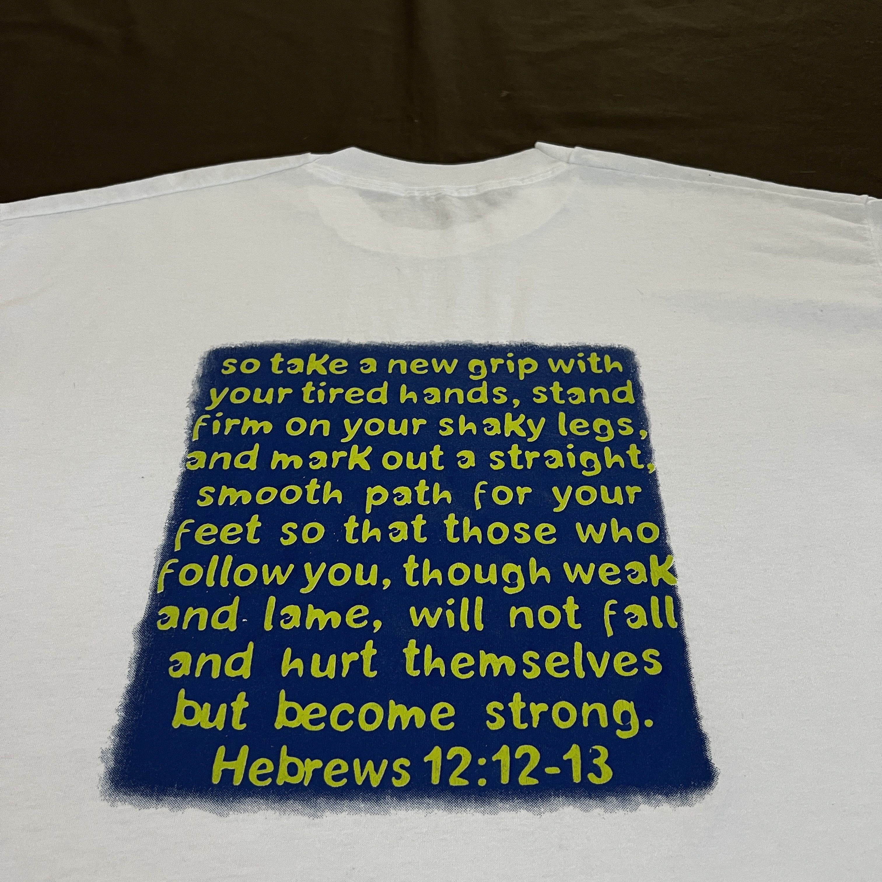 Vintage Vintage 90s Take a Stand Cross God Jesus Holy Bible Tee Size US XL / EU 56 / 4 - 6 Thumbnail