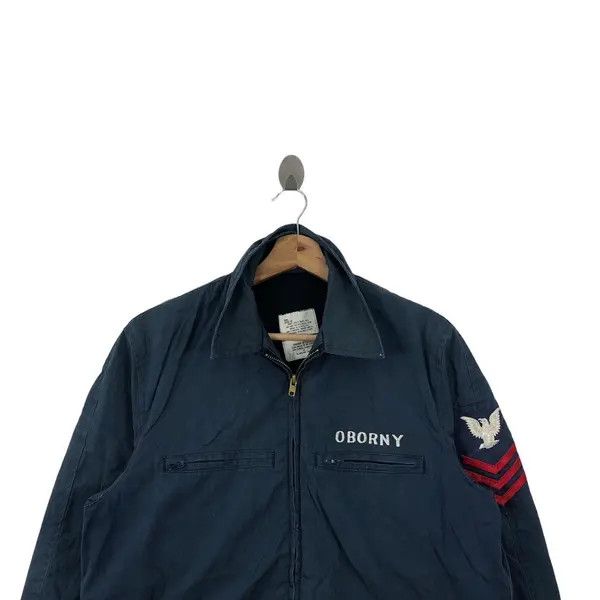 Other Vintage VANDERBILT NAVY OBORNY Jacket Windbreaker Army Size US M / EU 48-50 / 2 - 3 Thumbnail