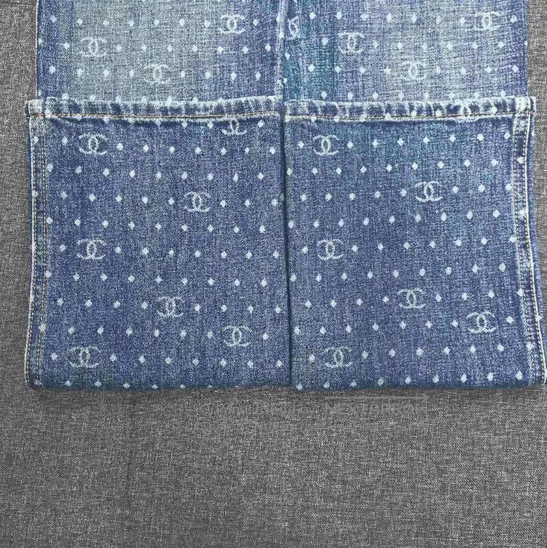 Chanel Chanel Blue Denim Pants for Women . Size 23" - 6 Thumbnail