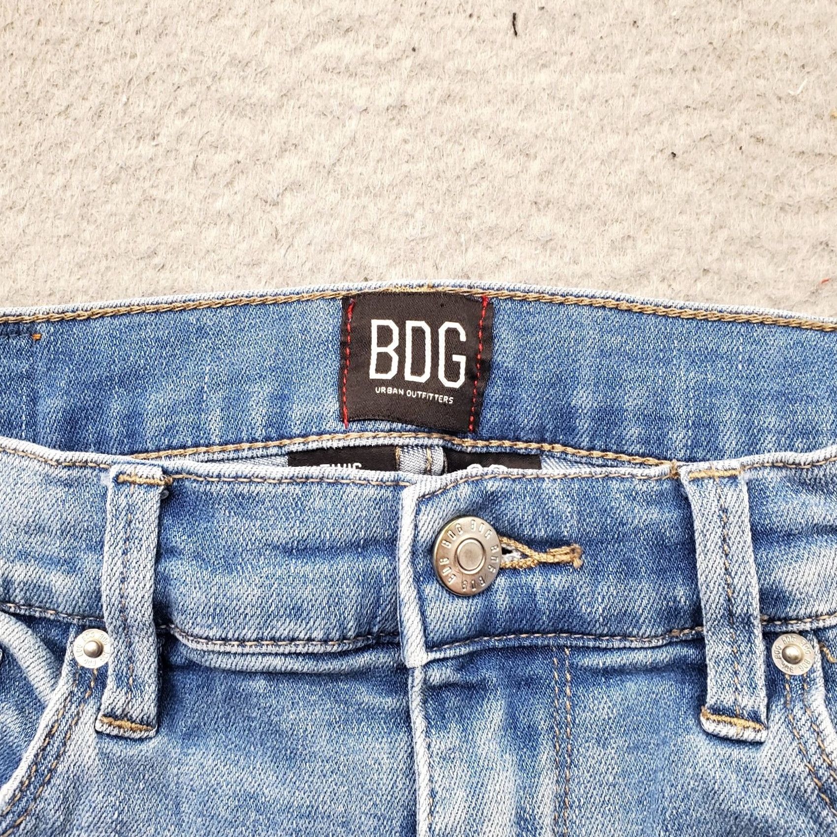 Urban Outfitters BDG Urban Outfitters Skinny Jeans Womens 29 Blue Denim Stretch Twig High Rise Jeans Size 29" - 7 Thumbnail