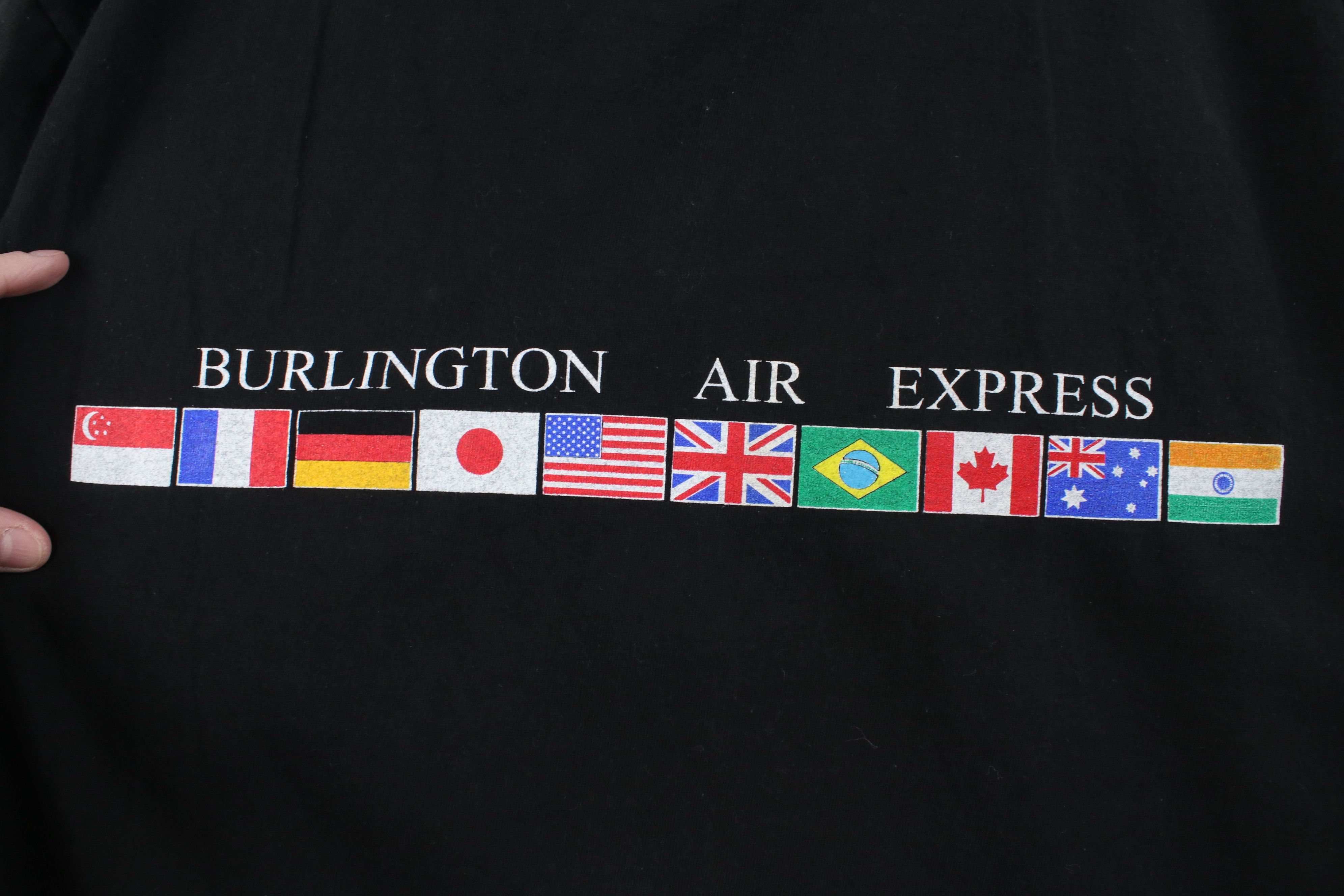 Vintage Vintage 90s Burlington Air Express Airplane T-Shirt Size US XL / EU 56 / 4 - 4 Thumbnail
