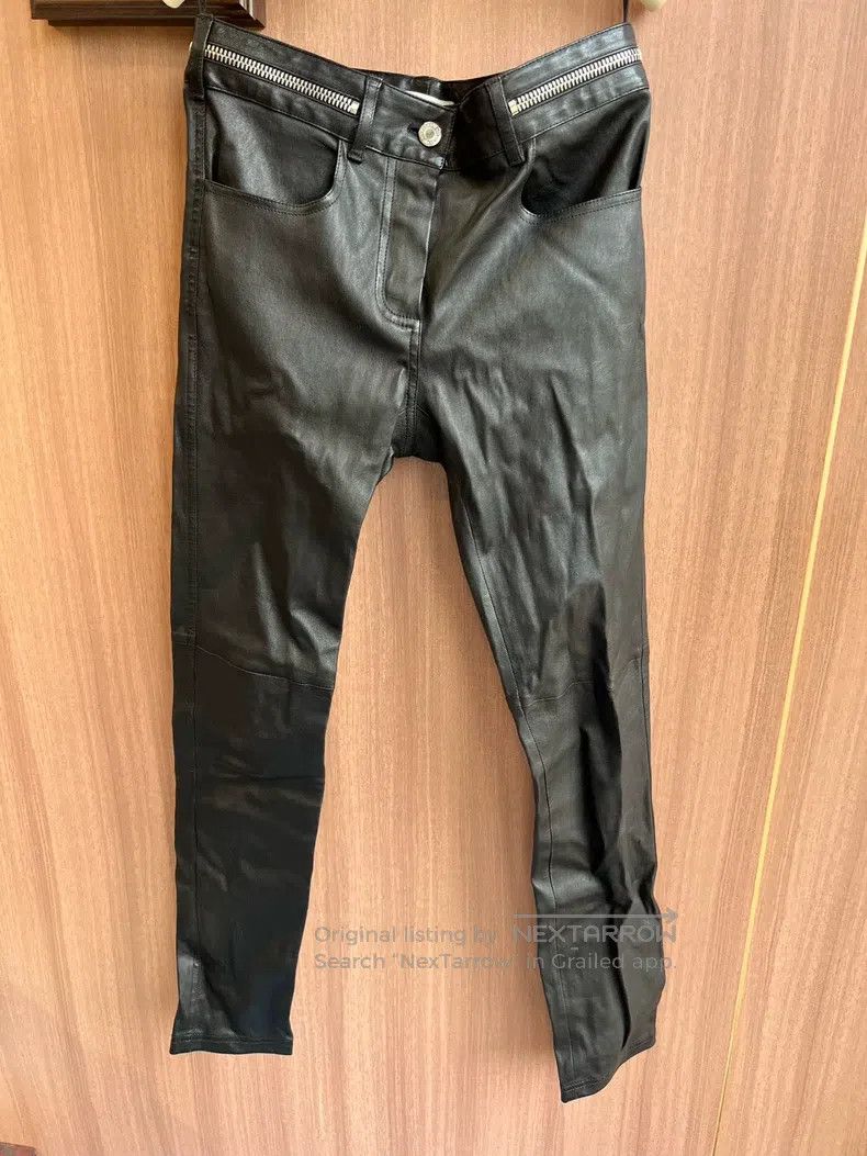 Givenchy Givenchy Black Ladies Leather Pants Size 37" - 1 Thumbnail