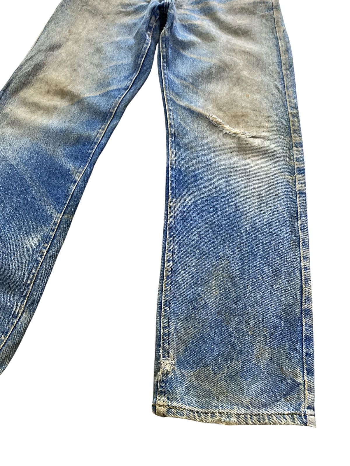 Lee × Vintage Vintage 80s Lee Rider Denim Distressed Size US 29 - 4 Thumbnail
