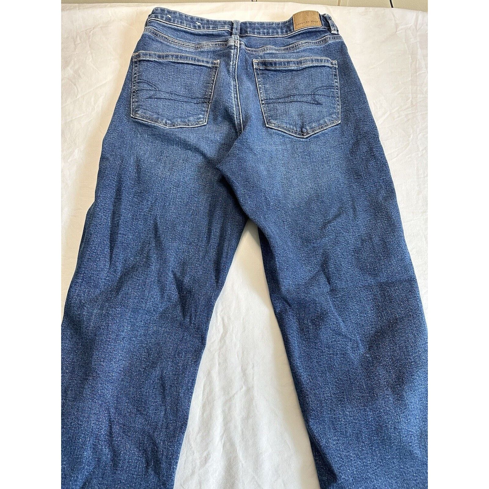 American Eagle Outfitters American Eagle Mom Jeans Blue Sz 6 Shortt Stretch Normcore Size 28" / US 6 / IT 42 - 12 Thumbnail