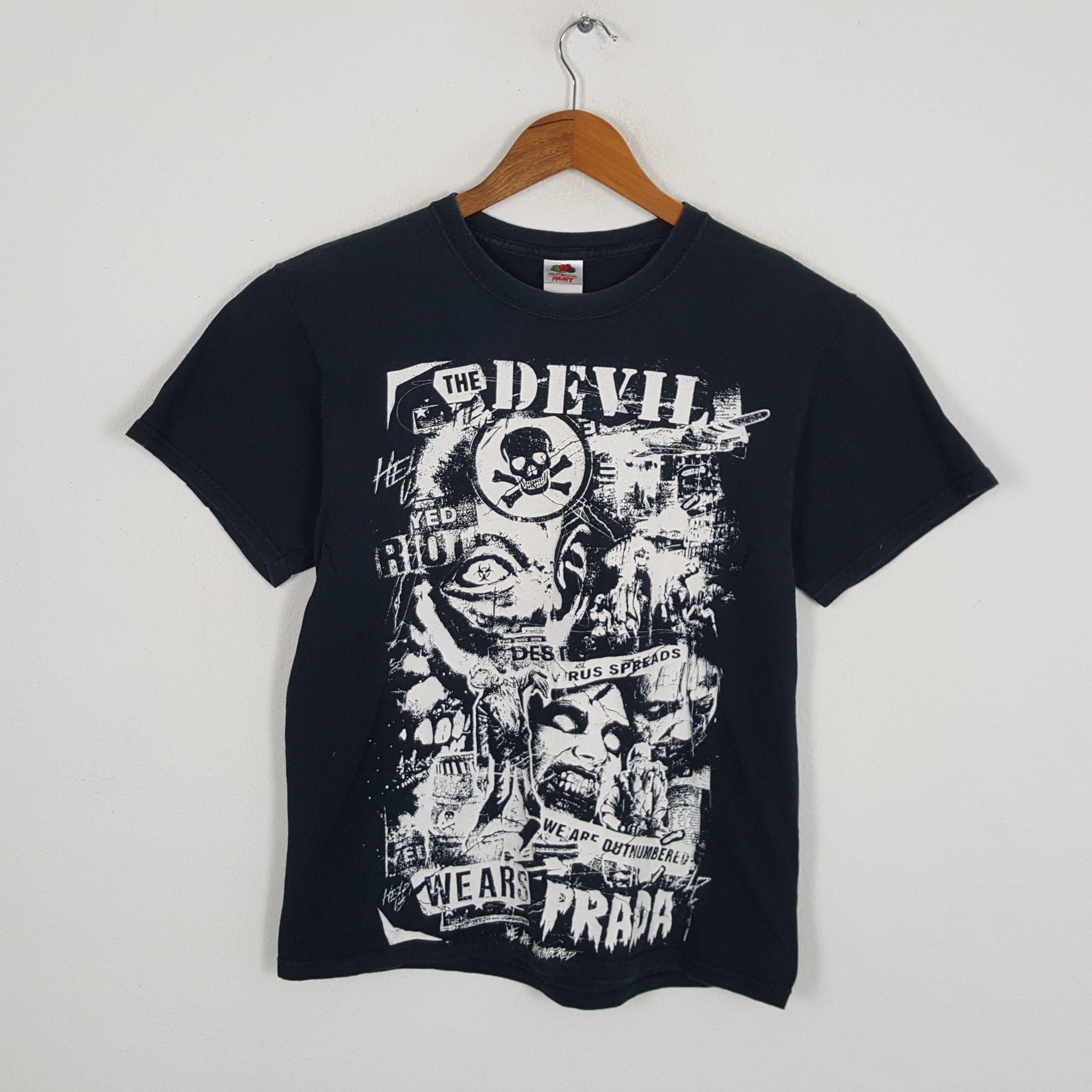 Band Tees × Vintage Vintage THE DEVH FERRET MUSIC Heavy Metal Rock Band T-Shirts Size US M / EU 48-50 / 2 - 1 Thumbnail
