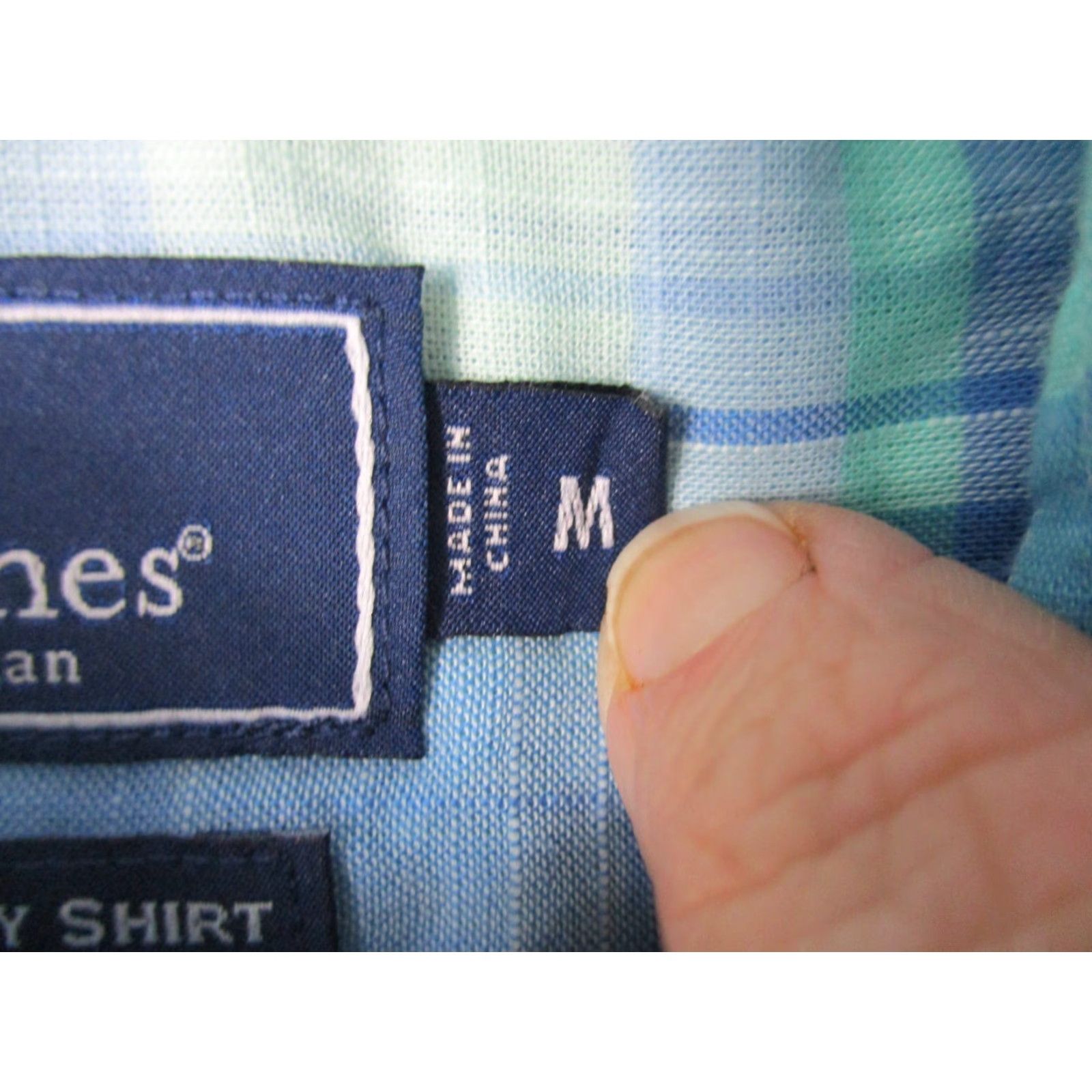 Vineyard Vines Vineyard Vines Shirt Medium Men Greenwich Blue Gingham Plaid Classic Murray Size US L / EU 52-54 / 3 - 7 Thumbnail