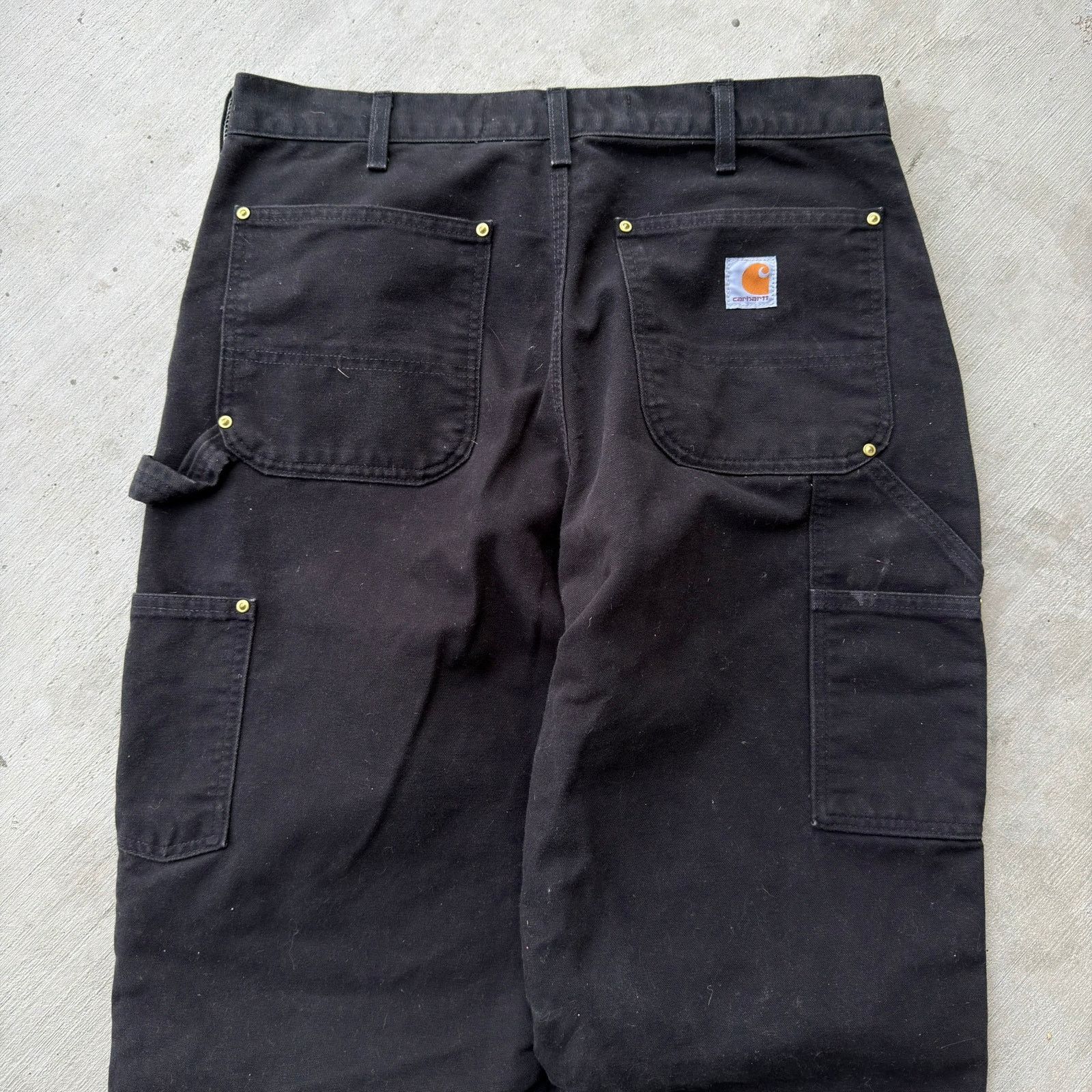 Carhartt × Vintage Carhartt black double knee work wear carpenter pants Size US 34 / EU 50 - 6 Thumbnail
