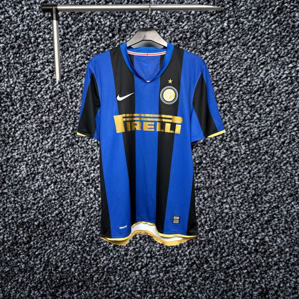 Vintage Nike Inter Milan Soccer Jersey T-Shirt Size L Mens in Blue, Men's