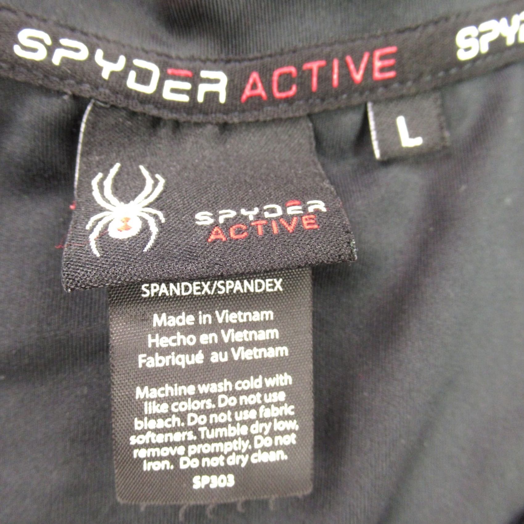 Spyder Spyder Tank Top Womens Large Sleeveless Lightweight Stretch Black Workout Shirt Size L / US 10 / IT 46 - 7 Thumbnail