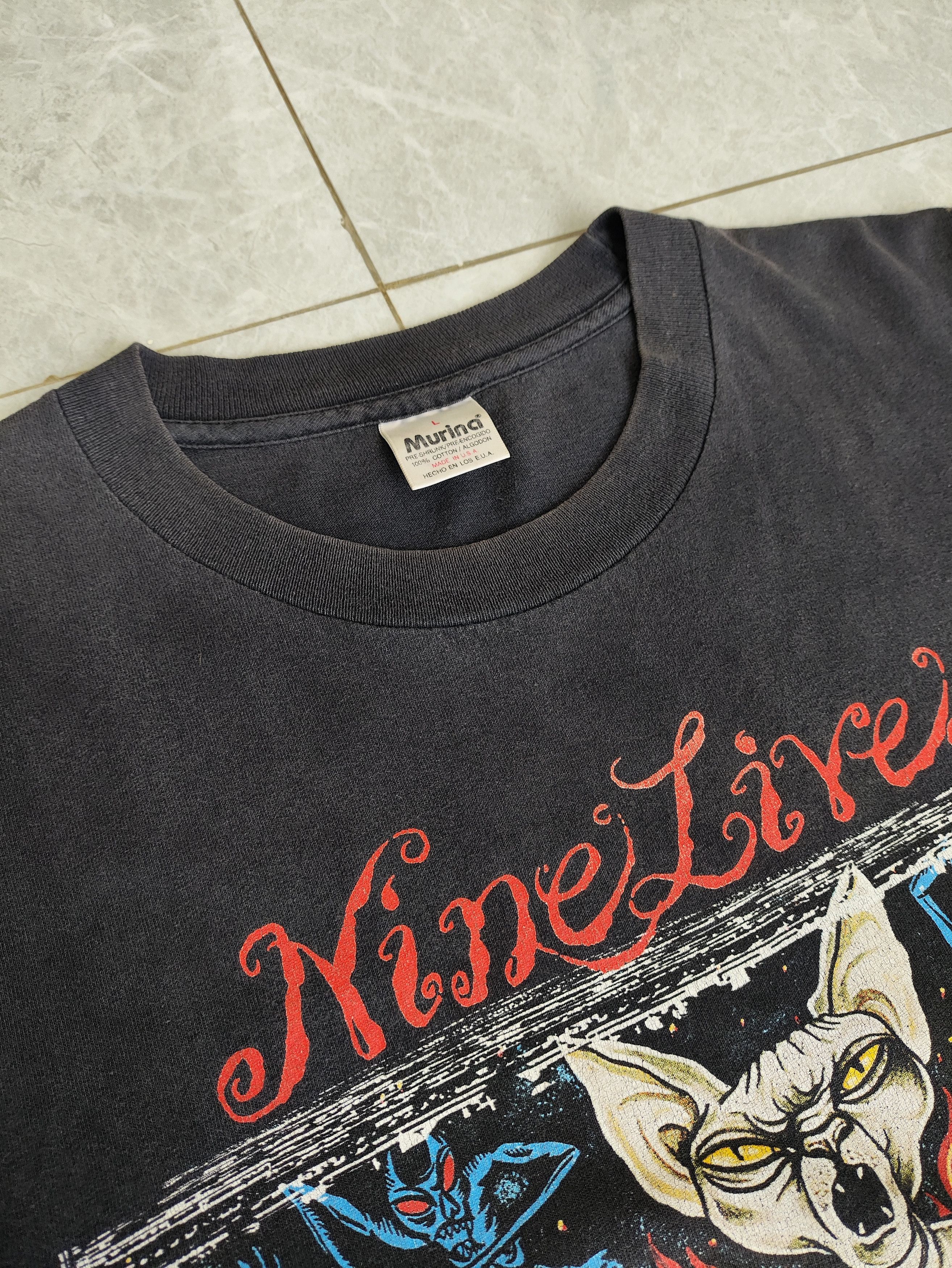 Other Vintage 1997 Aerosmith Nine Lives Tour Faded Black L Size US L / EU 52-54 / 3 - 2 Thumbnail