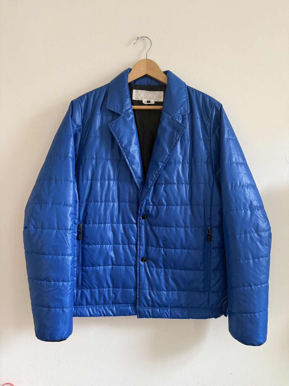 Comme des Garcons Ganryu Comme des Garçons notch lapel padded jacket blue Size US M / EU 48-50 / 2 - 1 Thumbnail