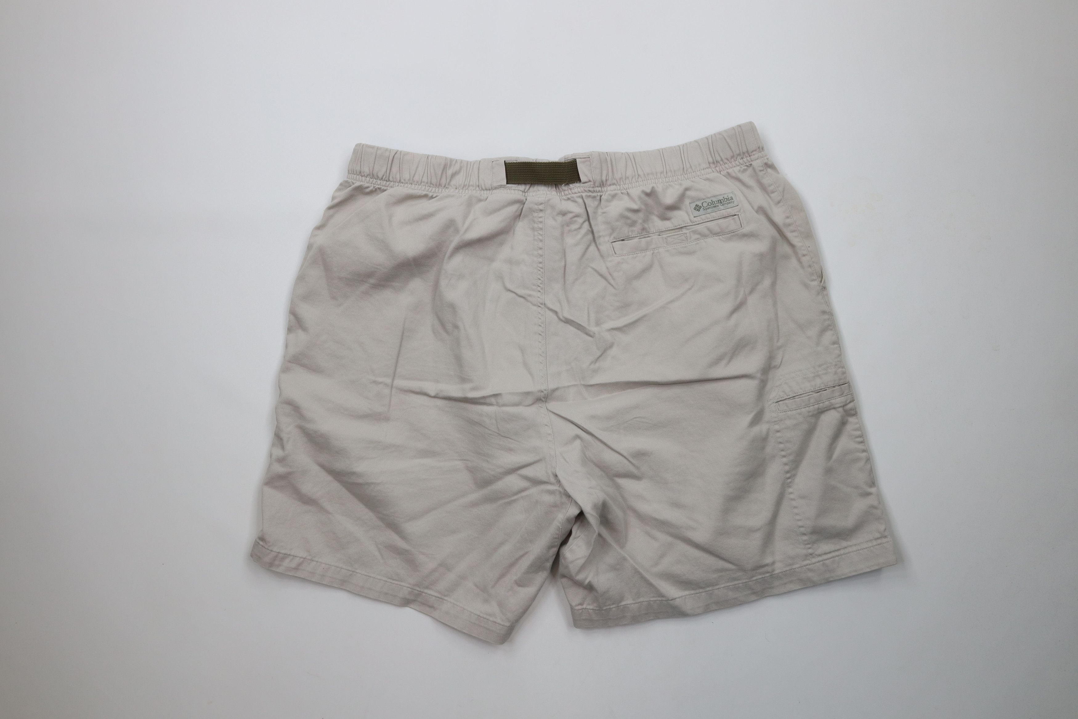 Columbia × Vintage Vintage 90s Columbia Belted Above Knee Shorts Beige Cotton Size US 36 / EU 52 - 9 Thumbnail