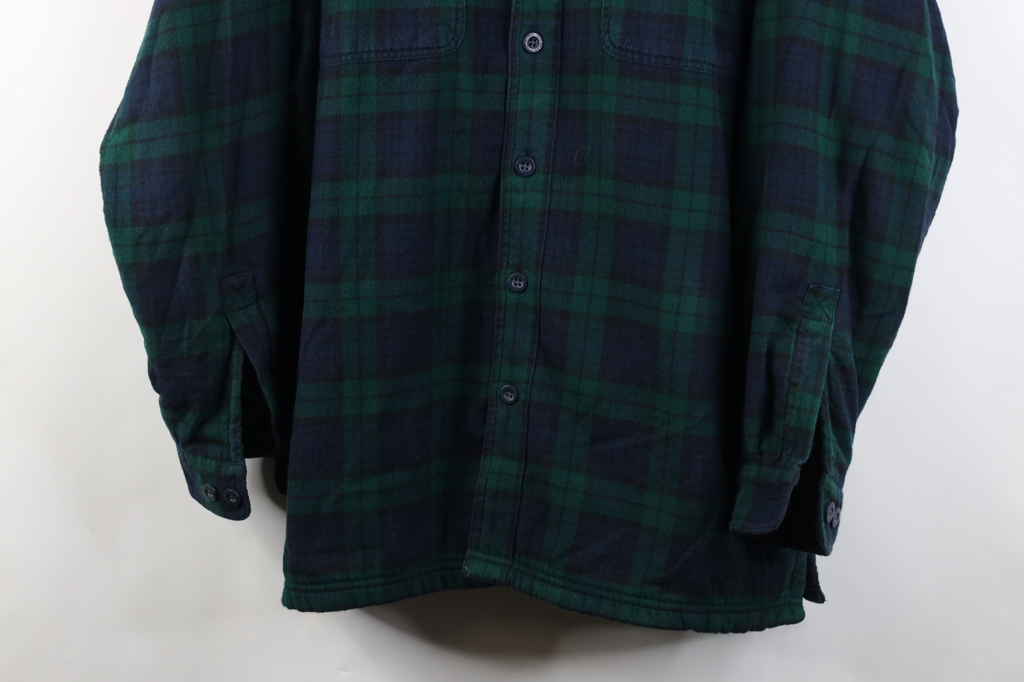 L.L. Bean Vintage LL Bean Lined Flannel Button Shirt Jacket Jac Shirt Size US L / EU 52-54 / 3 - 3 Thumbnail
