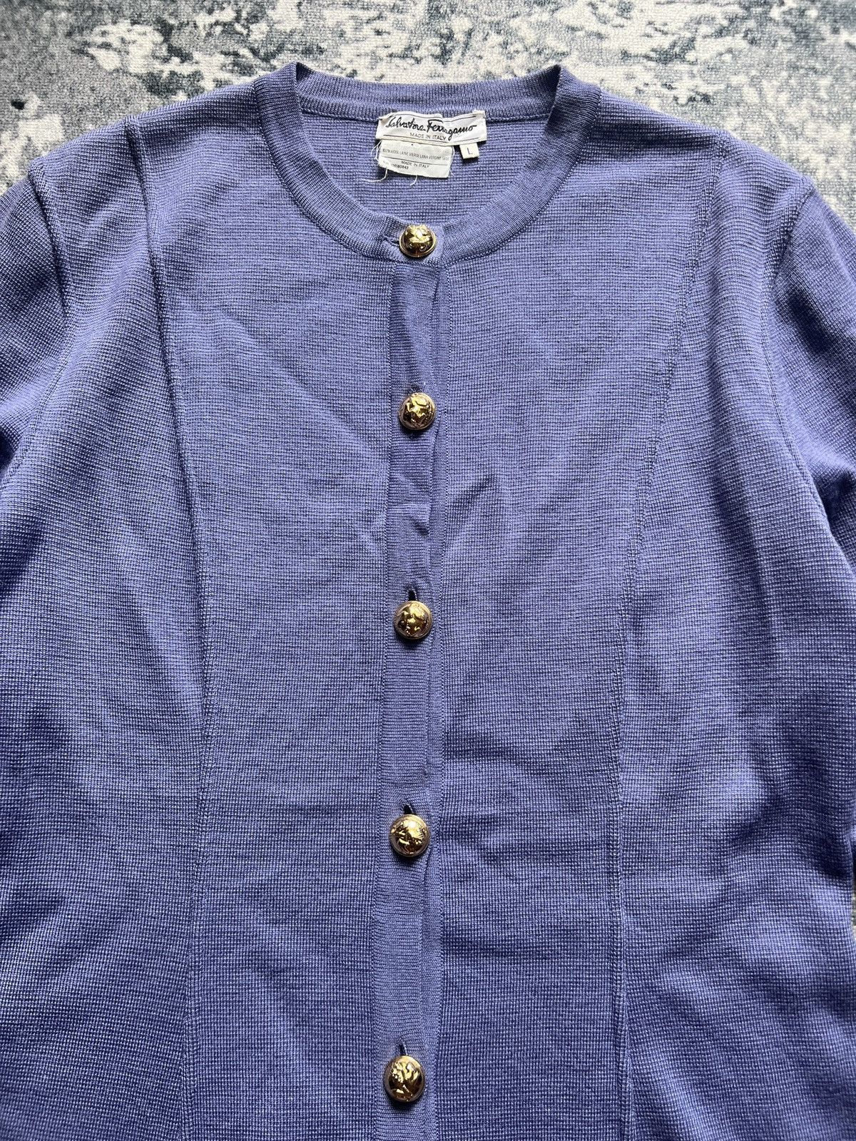 Salvatore Ferragamo Salvatore Ferragamo Knitted Long Button Up Cardigan/Sweater Size L / US 10 / IT 46 - 3 Thumbnail