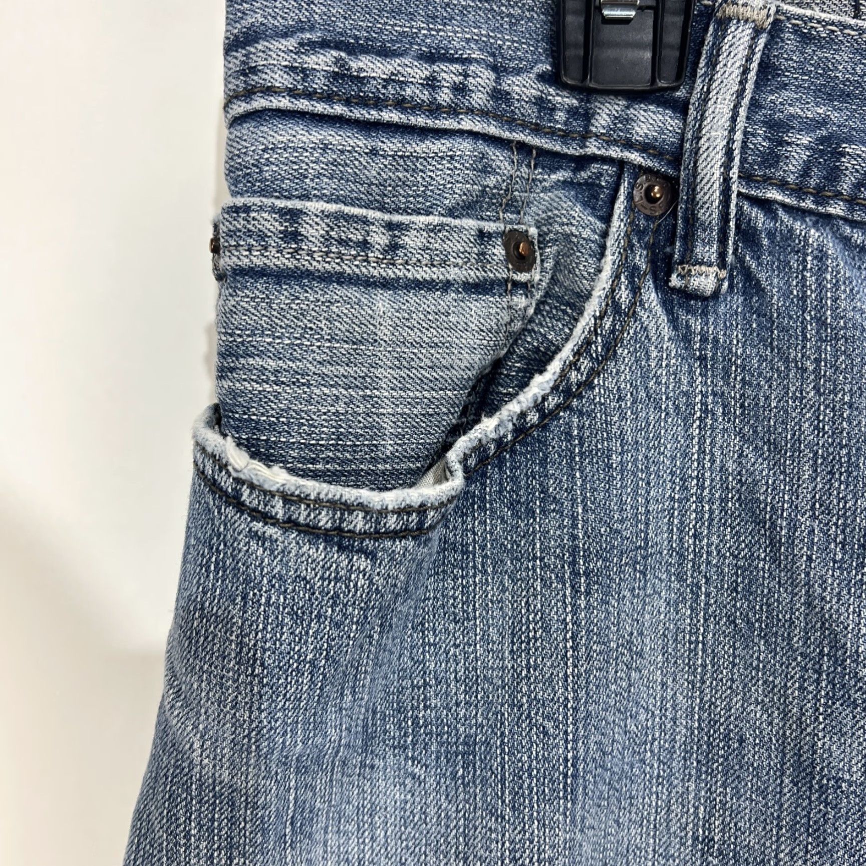 Levi's Levi's 514 Jeans Men 36 Slim Straight Light Blue Denim 5-Pocket Zip Mid Rise Cotton Pants 30 Inseam 36x30 Regular Denim Value Shirt Size US 36 / EU 52 - 4 Thumbnail