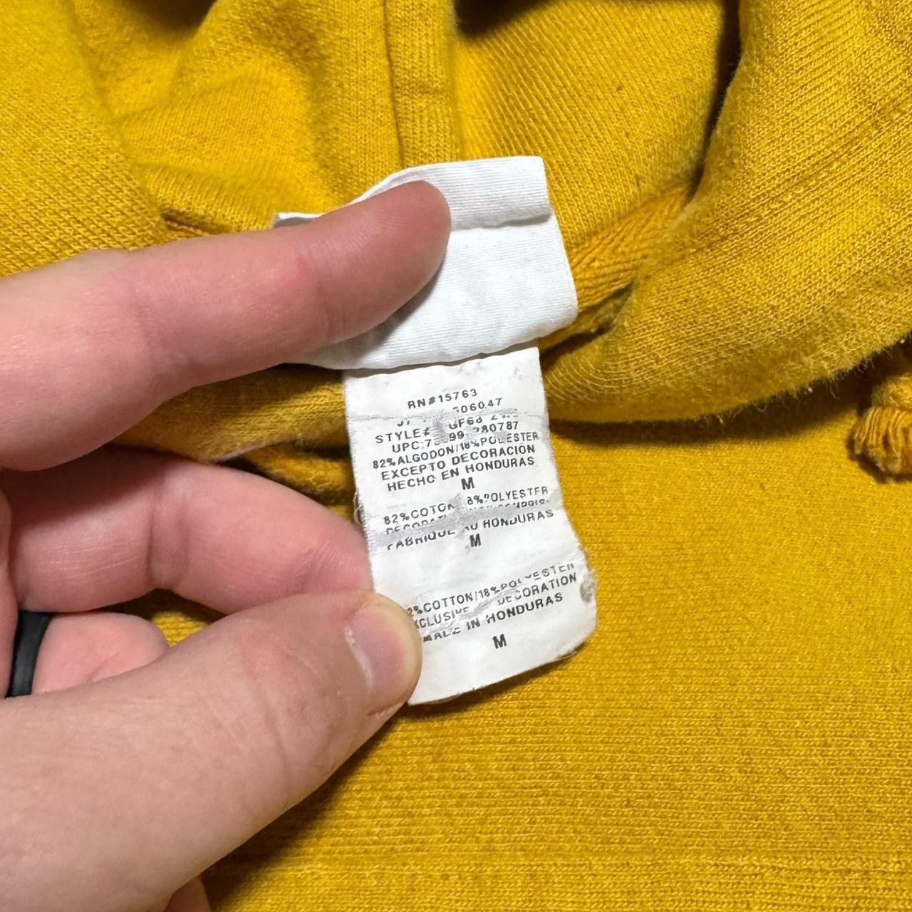 Champion Champion RW Yellow Stained Hoodie Sweatshirt Adult Medium Size US M / EU 48-50 / 2 - 8 Thumbnail