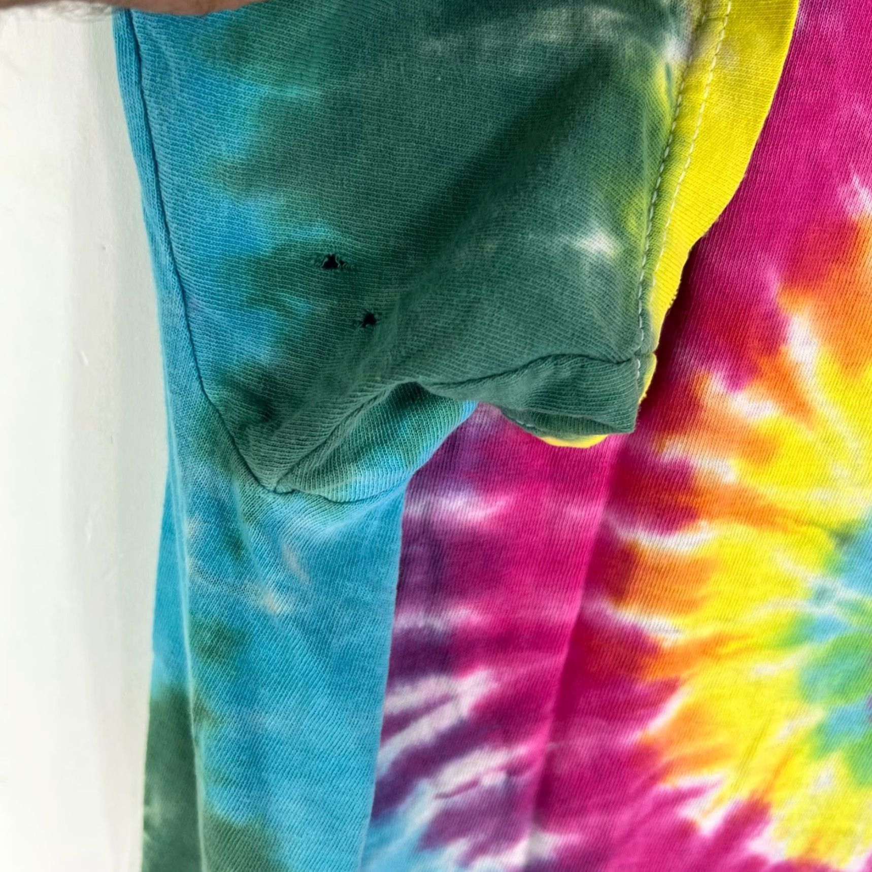 Delta VINTAGE Delta Pro Weight Laconia Bike Week 2001 Tie Dye Adult Size M Distressed T-Shirt Men Size US M / EU 48-50 / 2 - 7 Thumbnail