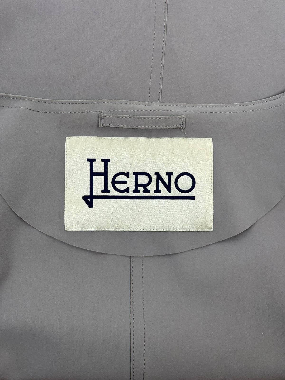 Herno HERNO Round Neck Zip Gray Jacket Perforated Size 46 Size L / US 10 / IT 46 - 17 Thumbnail