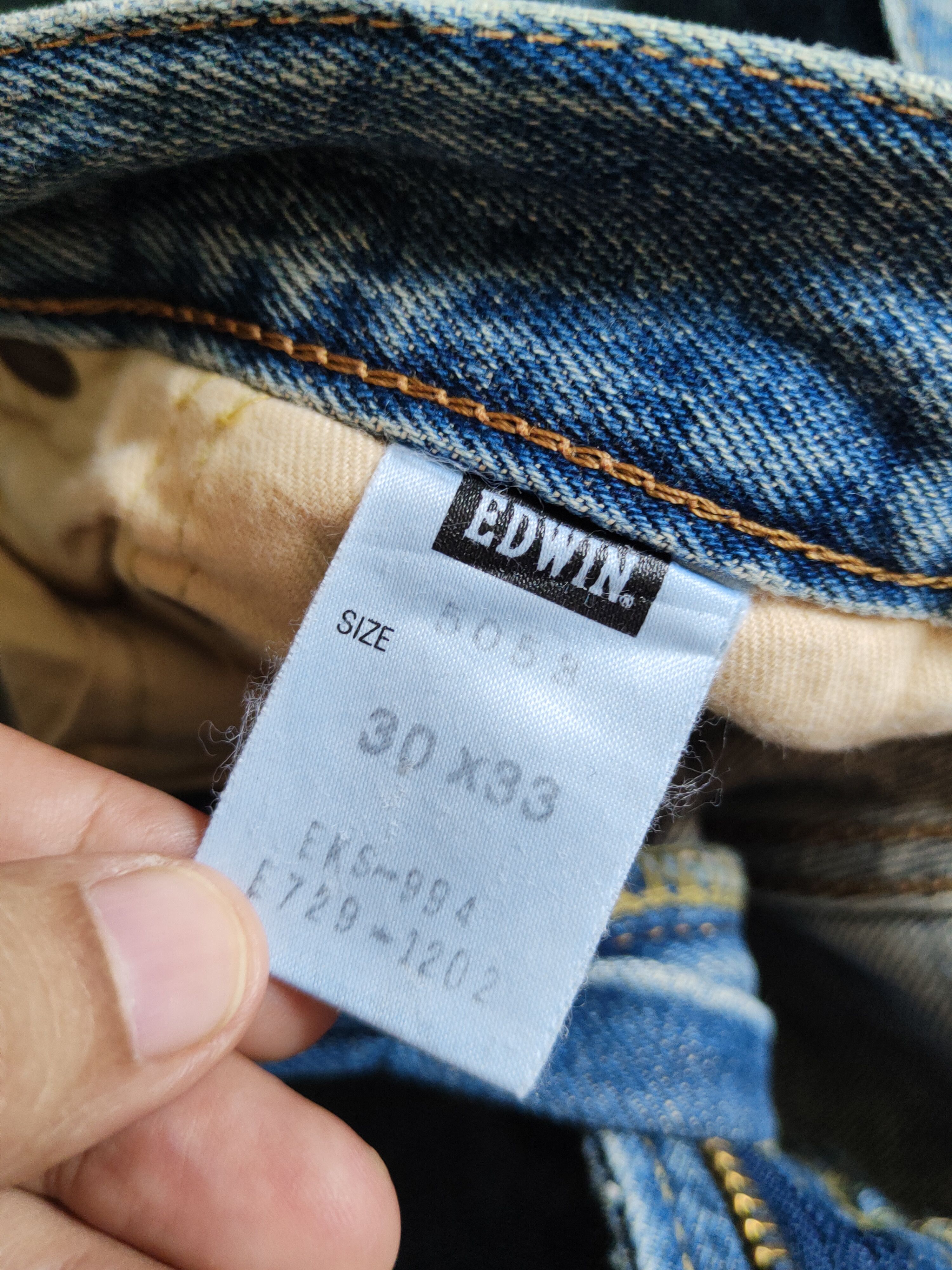 Edwin Edwin Blue Faded Distressed Ripped Jeans #S2330 Size US 30 / EU 46 - 16 Thumbnail