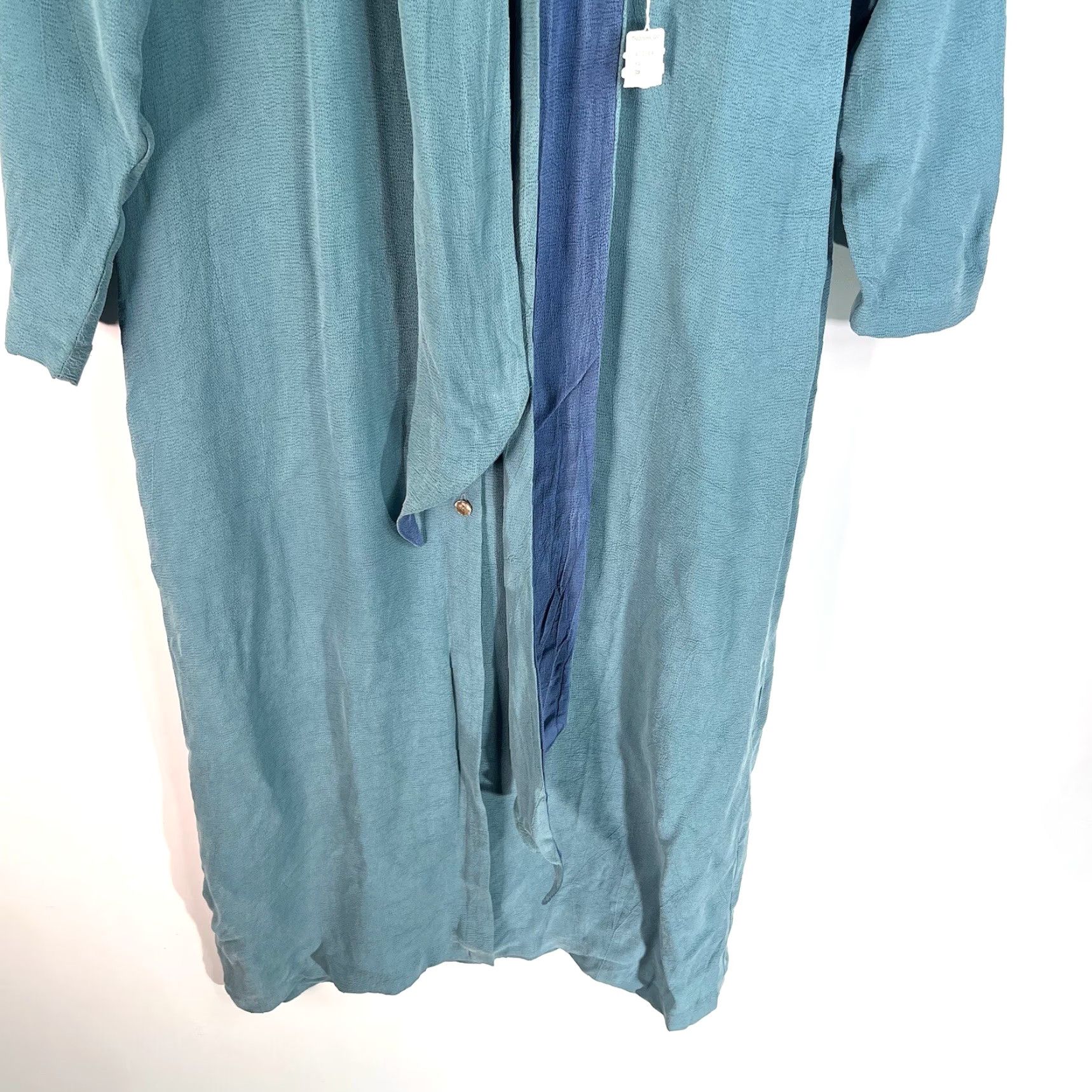Vintage VINTAGE Moray California Milano II Cardigan W Scarf Womens M Blue Knit Sweater Cardigan 90s Womens Size M / US 6-8 / IT 42-44 - 4 Thumbnail
