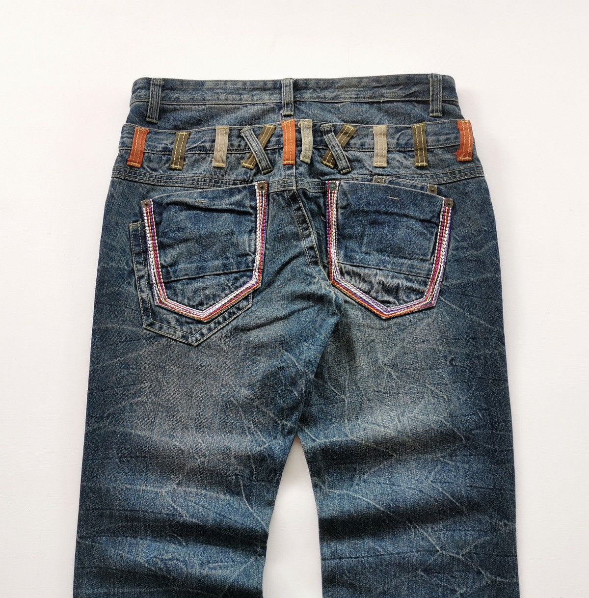 Other Whiskers Unbrand Double Waist Jeans Size US 34 / EU 50 - 2 Thumbnail
