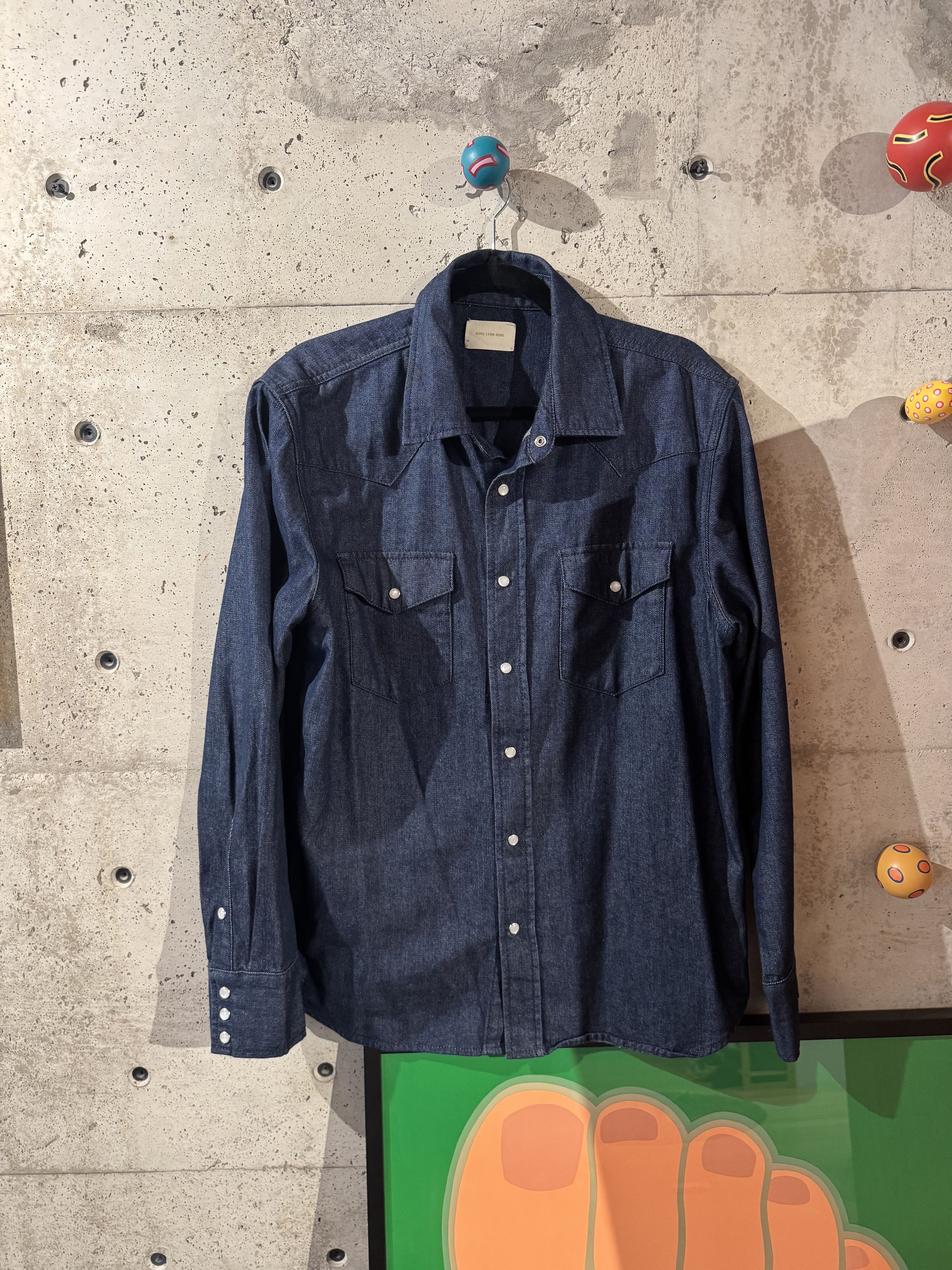 ALD Western Pearl Snap Denim Shirt