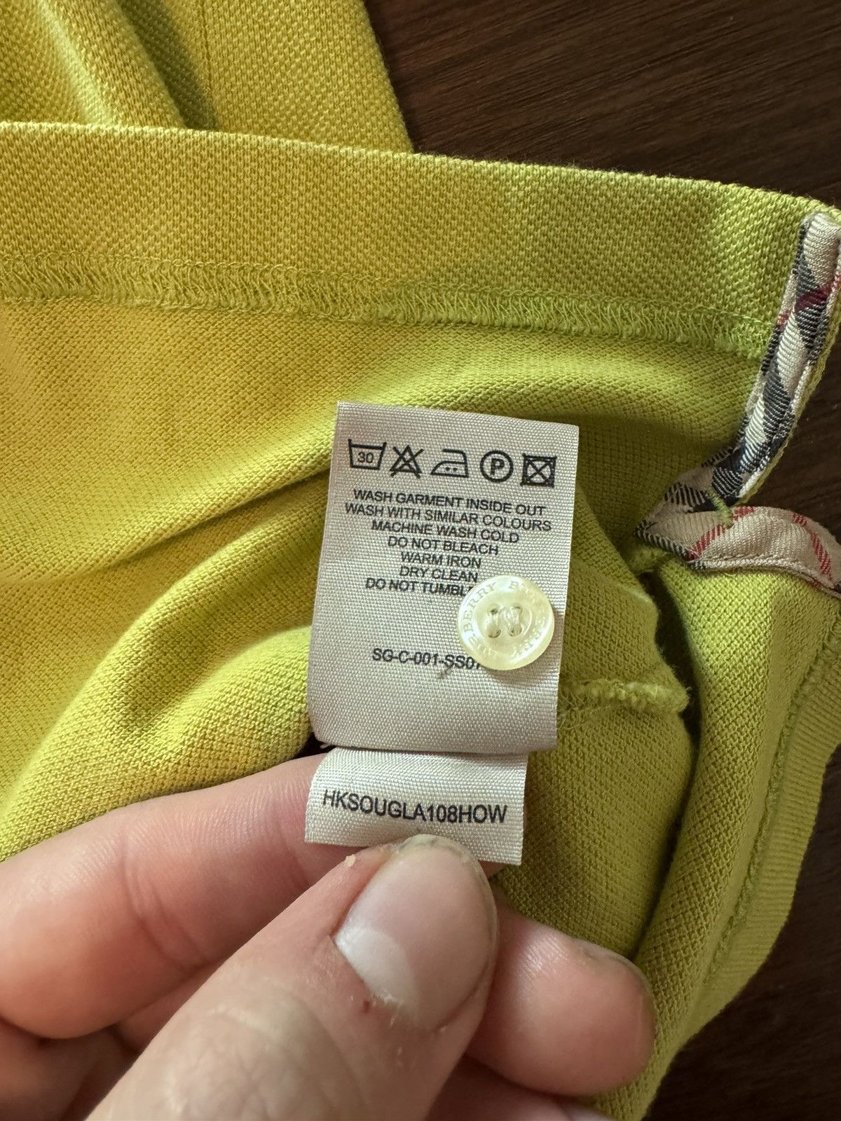 Burberry Burberry Vintage Nova Button Up Green Polo Shirt Size US L / EU 52-54 / 3 - 6 Thumbnail