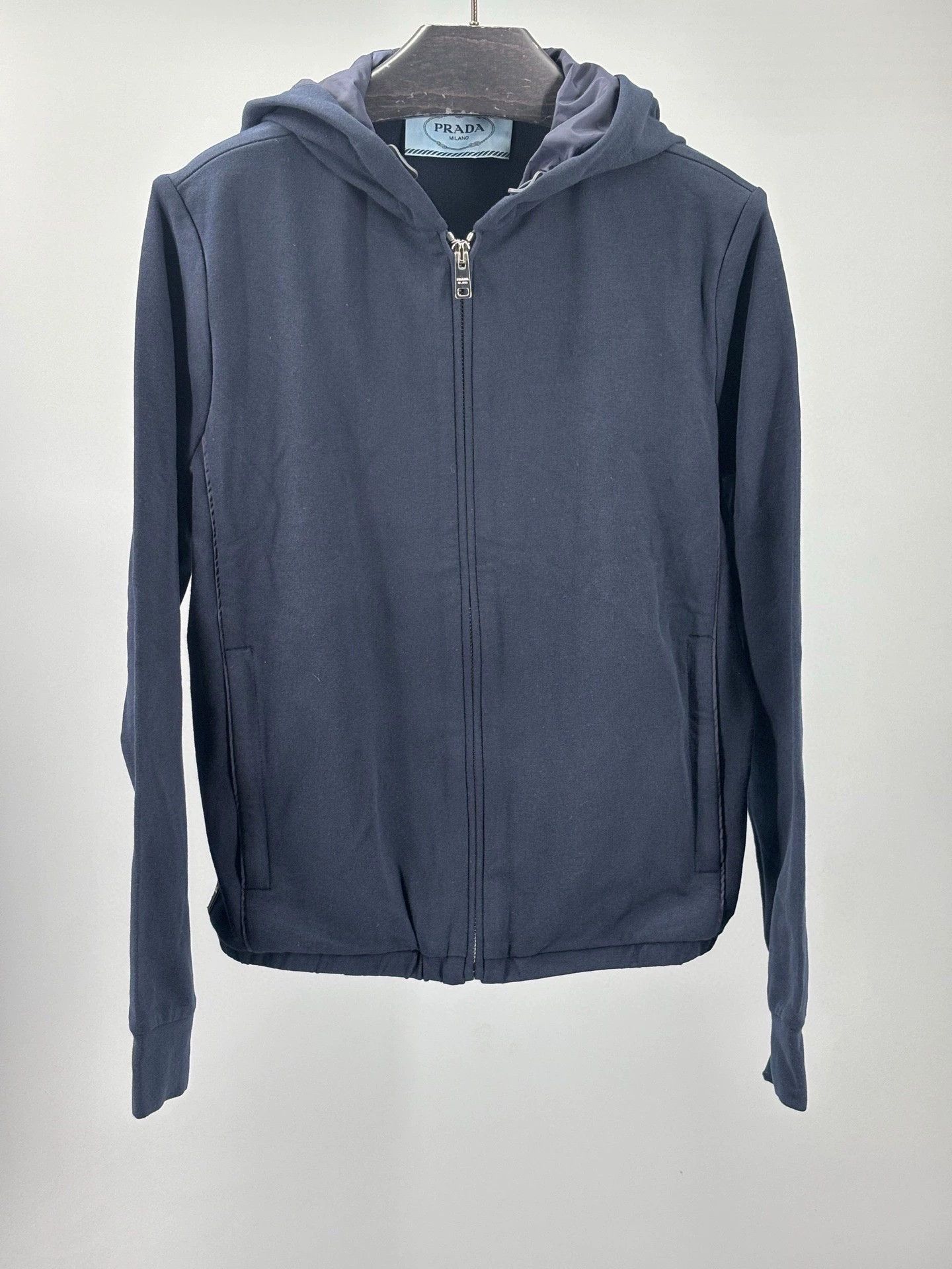 Prada prada men's blue cotton blend hoodie Size US XS / EU 42 / 0 - 1 Thumbnail