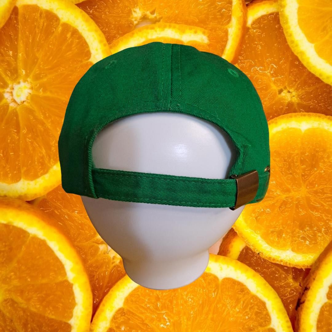 Other Six Flags Green Winky Smiley Face Adjustable Hat Size ONE SIZE - 2 Thumbnail