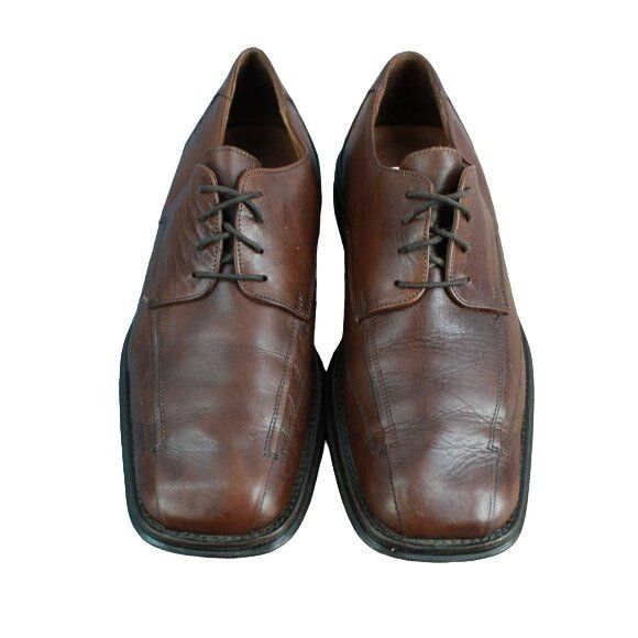 Bostonian × Leather Bostonian Square Toe Lace Up Dress Oxford Shoes Size US 9 / EU 42 - 5 Thumbnail