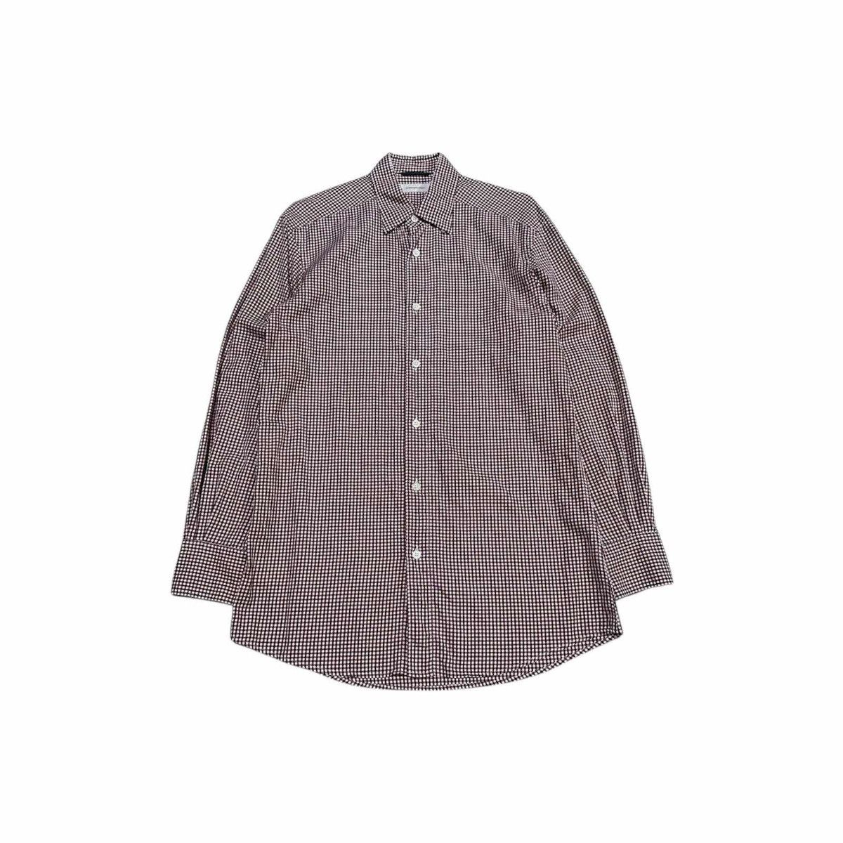 Ermenegildo Zegna 🔥Ermenegildo Zegna Red Check Shirt Long Sleeve Size US M / EU 48-50 / 2 - 3 Thumbnail