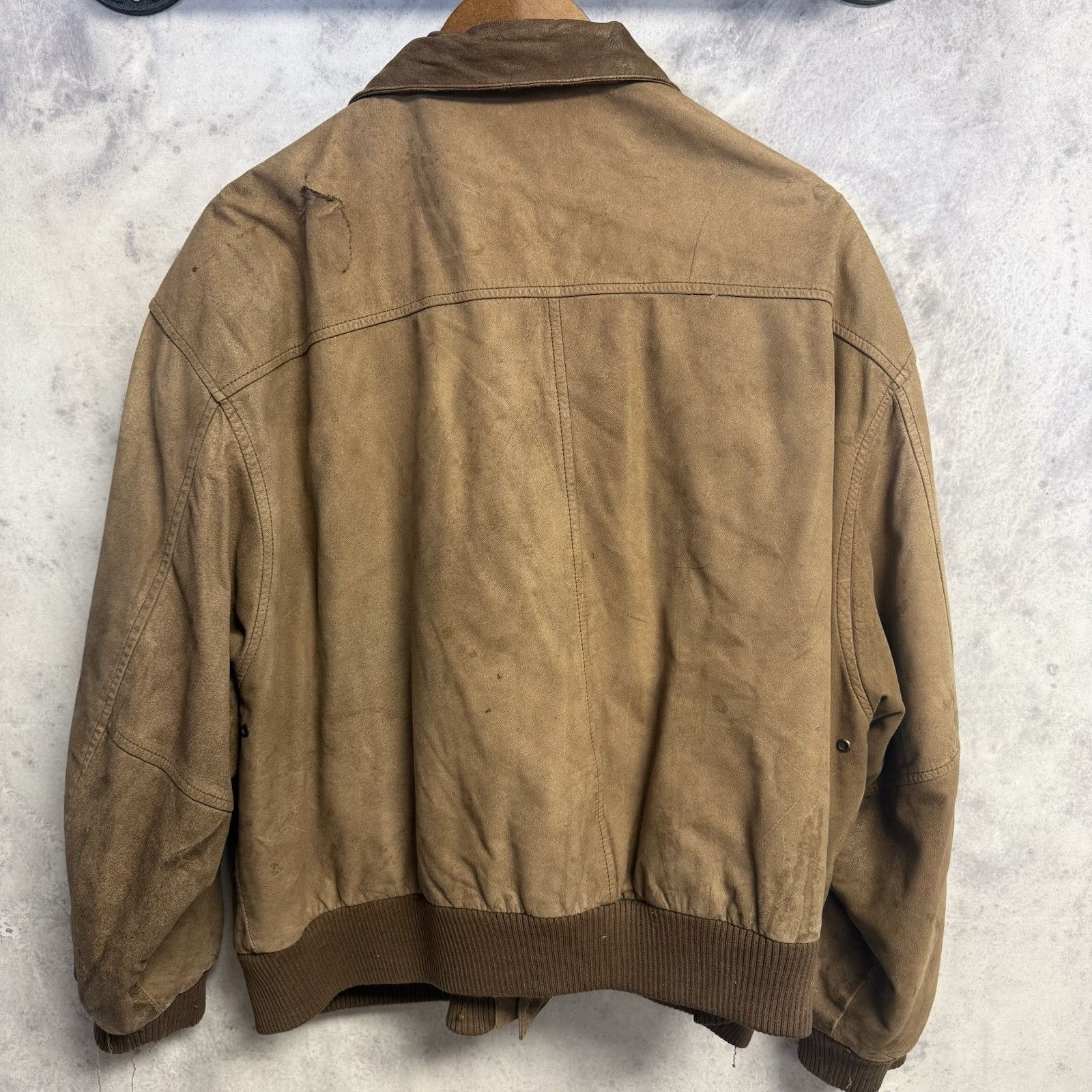 Vintage G-III Global Identity Leather Bomber Jacket Brown Korea Size Size US L / EU 52-54 / 3 - 3 Thumbnail