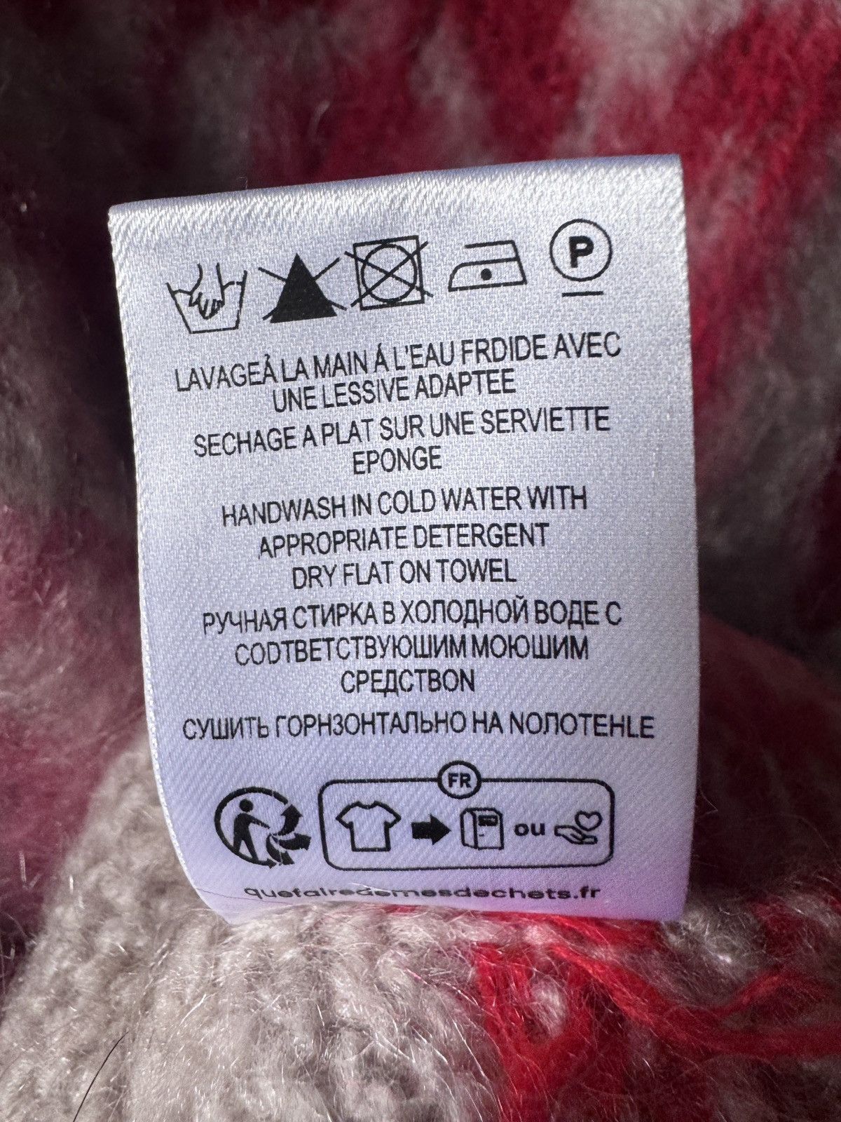 Isabel Marant Etoile Dully Wool & Mohair Sweater in Ecru Raspberry Size L / US 10 / IT 46 - 6 Thumbnail