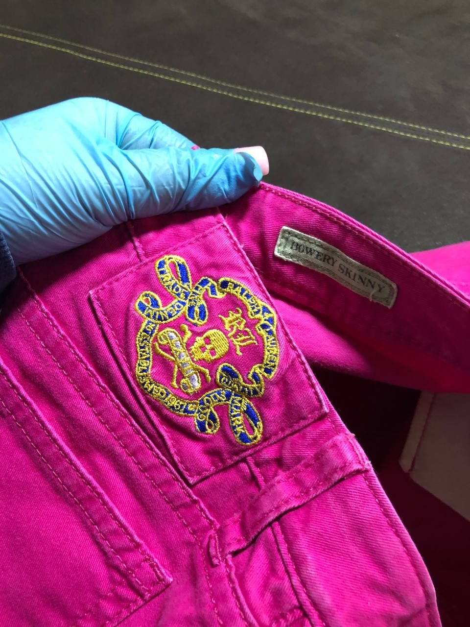 Polo Ralph Lauren 90s Vintage Woman Ralph Lauren Denim Waisted pants Size 38" / US 16 / IT 52 - 5 Thumbnail