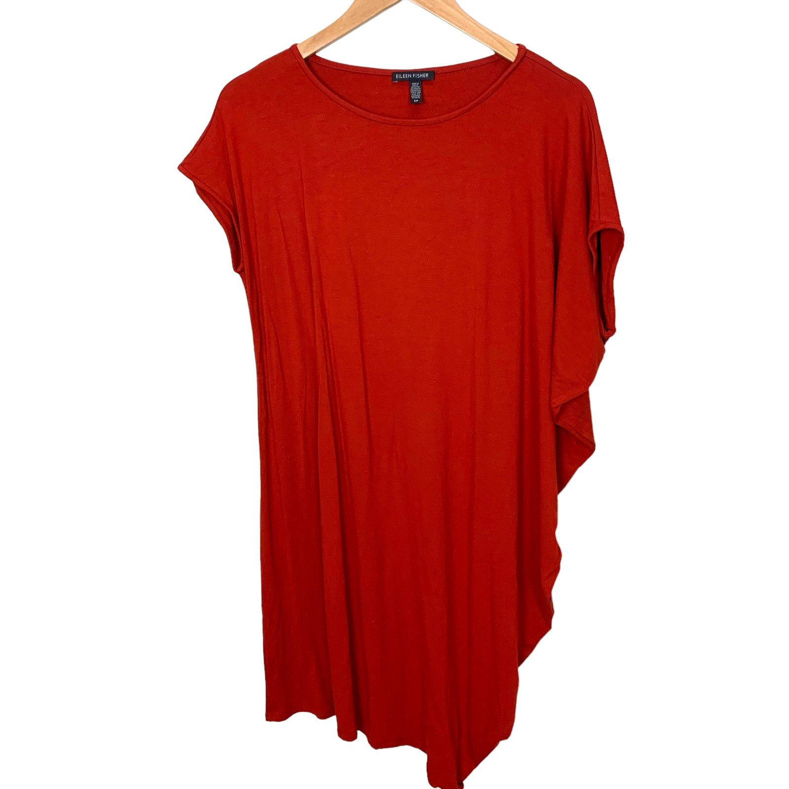 Eileen Fisher Eileen Fisher Asymmetrical Jersey T Shirt Shift Dress S Size S / US 4 / IT 40 - 2 Thumbnail