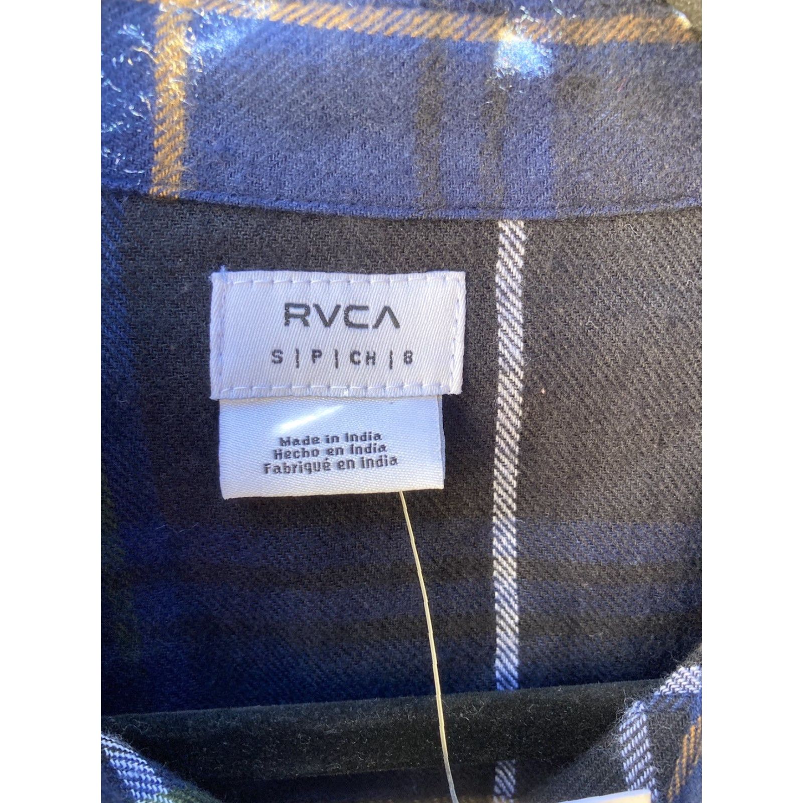 RVCA RVCA Shirt Men Multicolor Plaid Button-Down S Surf Beach Lifestyle RN99064 Size US S / EU 44-46 / 1 - 2 Thumbnail