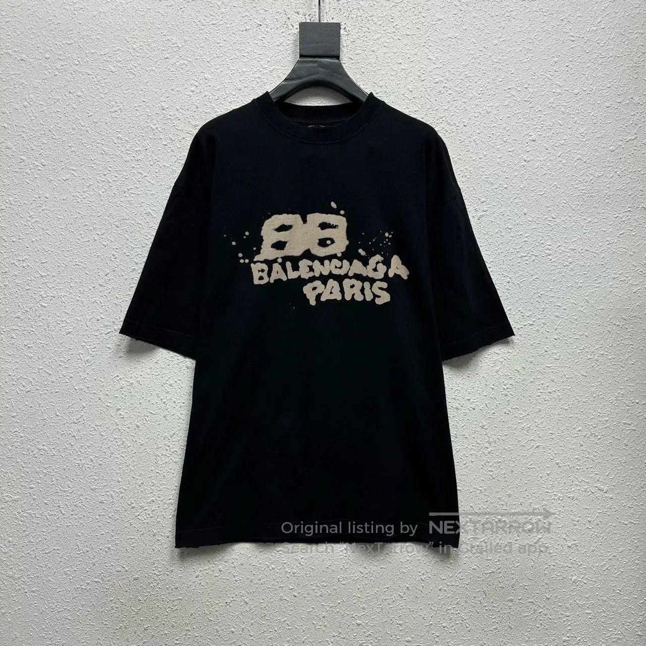Balenciaga Balenciaga Black Double B Graffiti T-shirt. Size US M / EU 48-50 / 2 - 1 Thumbnail