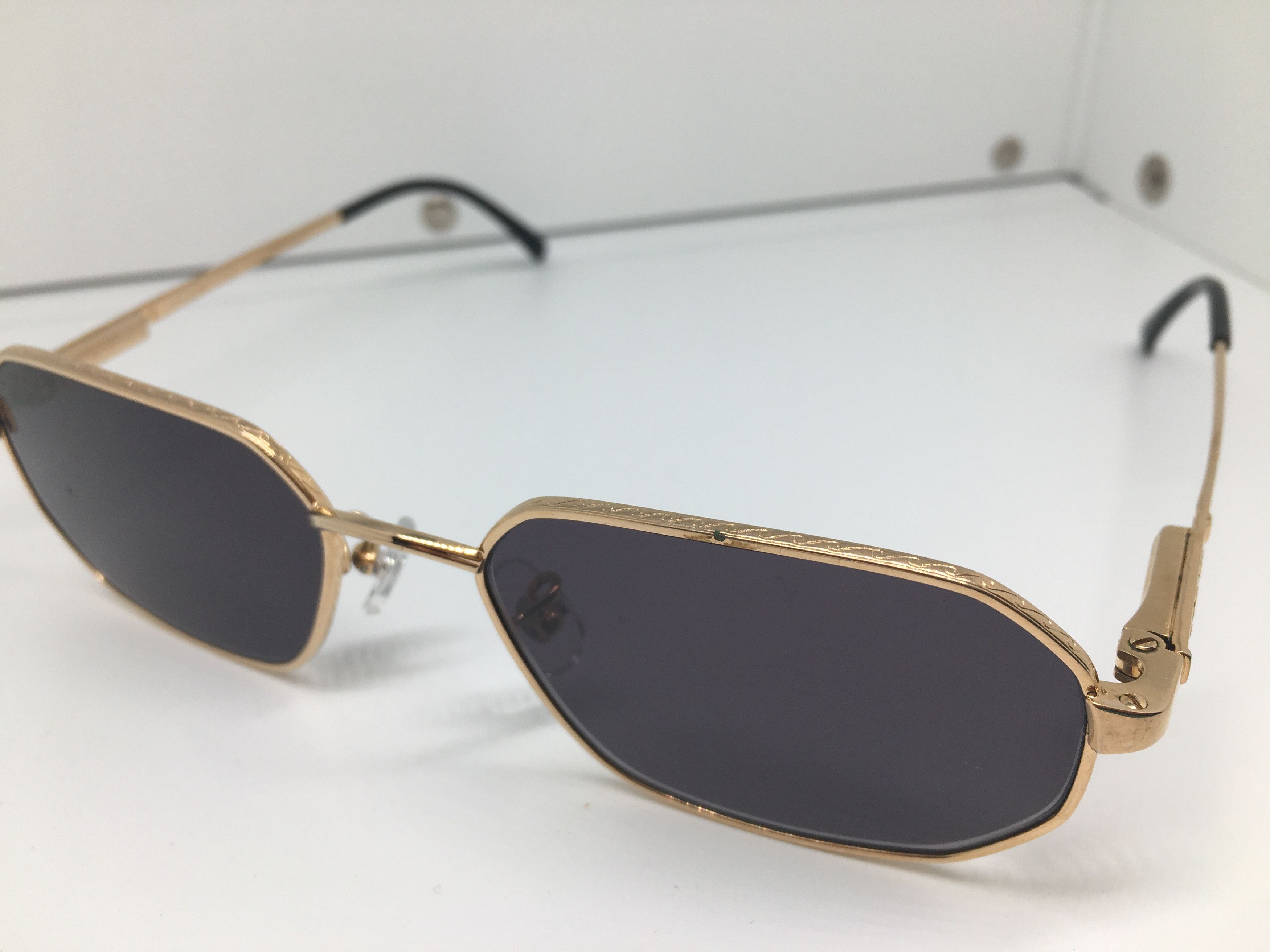 Vintage Vintage 21 de Bourgeois 2002 Gold Sunglasses Frame France Size ONE SIZE - 3 Thumbnail