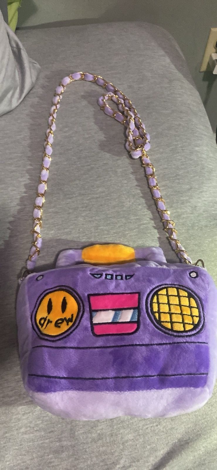 Drew House Drew House Boombox Plush Purse 'Violet' Size ONE SIZE - 1 Thumbnail
