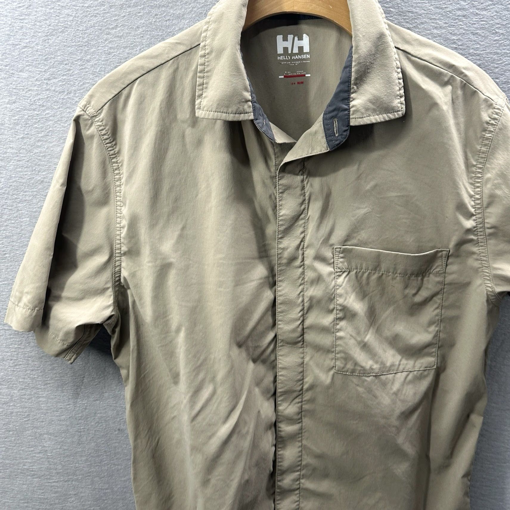 Helly Hansen Helly Hansen Outdoor Shirt Men Medium Tech Weave Snap Short Sleeve Hiking Preppy Size US M / EU 48-50 / 2 - 4 Thumbnail