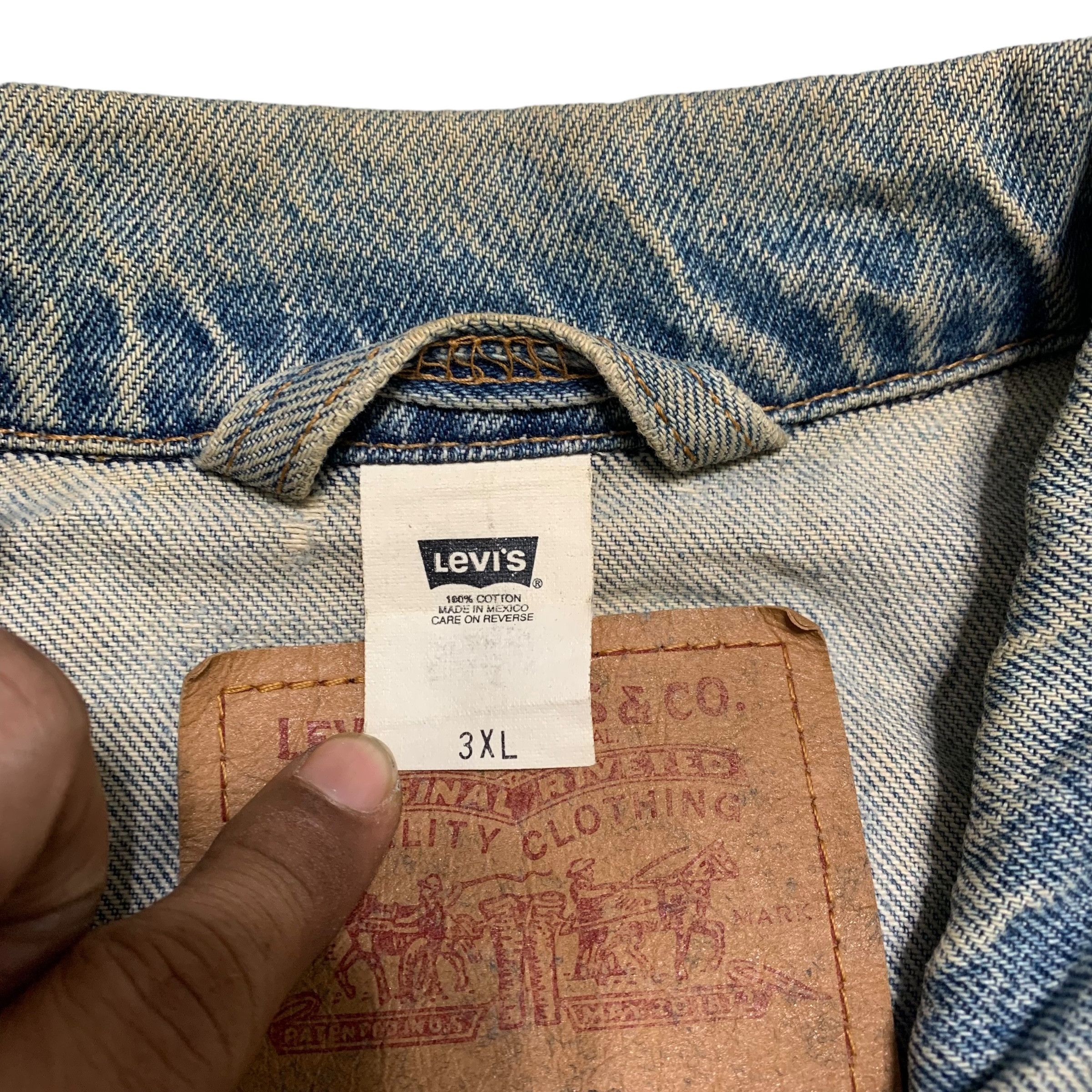 Levi's Vintage Oversize Levis 71507 Denim Jacket Size US XXL / EU 58 / 5 - 15 Thumbnail