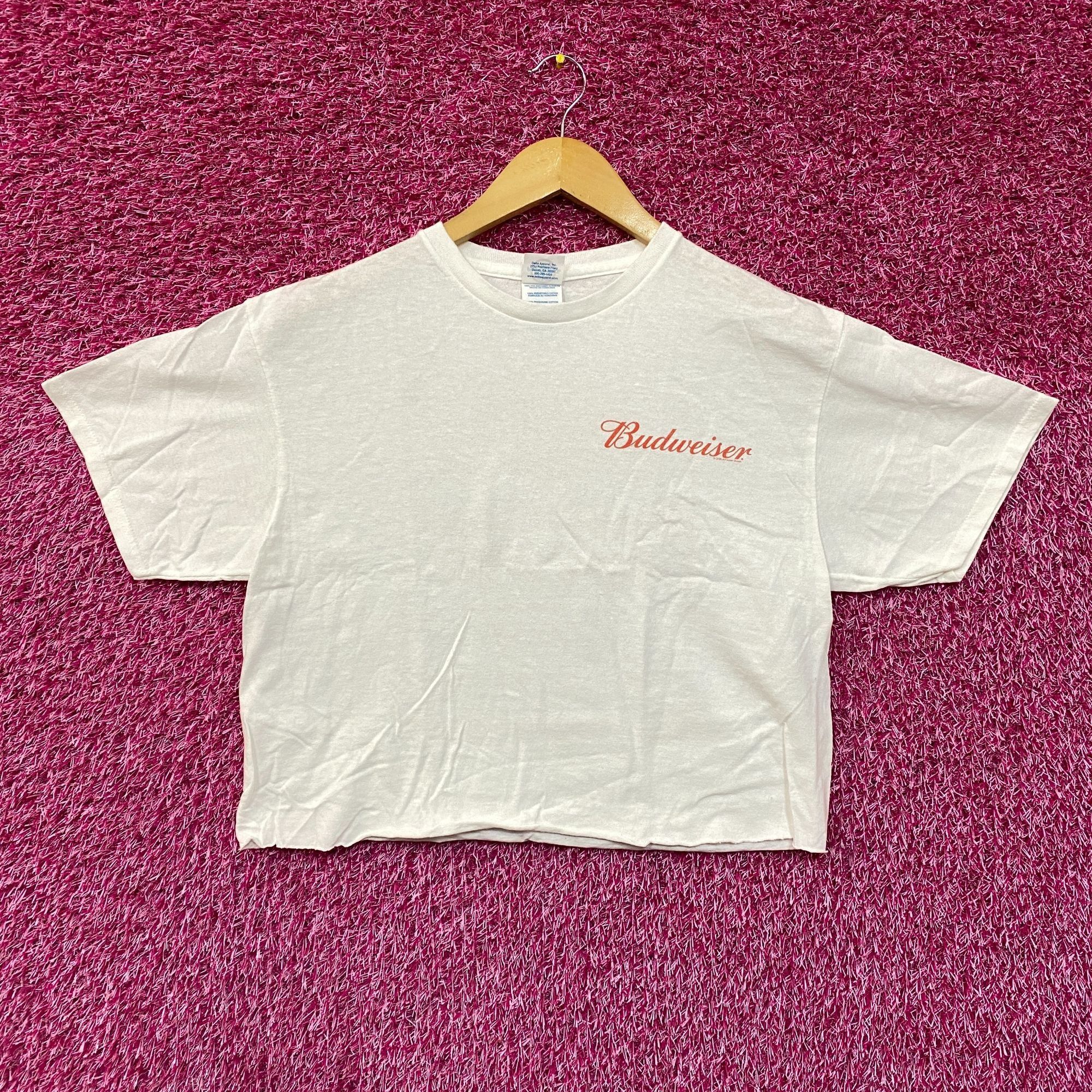Budweiser World Renowned Budweiser King Of Beers Crop Top Promo T-Shir Size US M / EU 48-50 / 2 - 1 Thumbnail