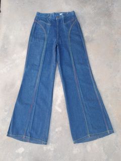 70s Vintage Bell Bottom Jeans by JC Penny - Flared Denim - 34 Waist - Boot  Cut