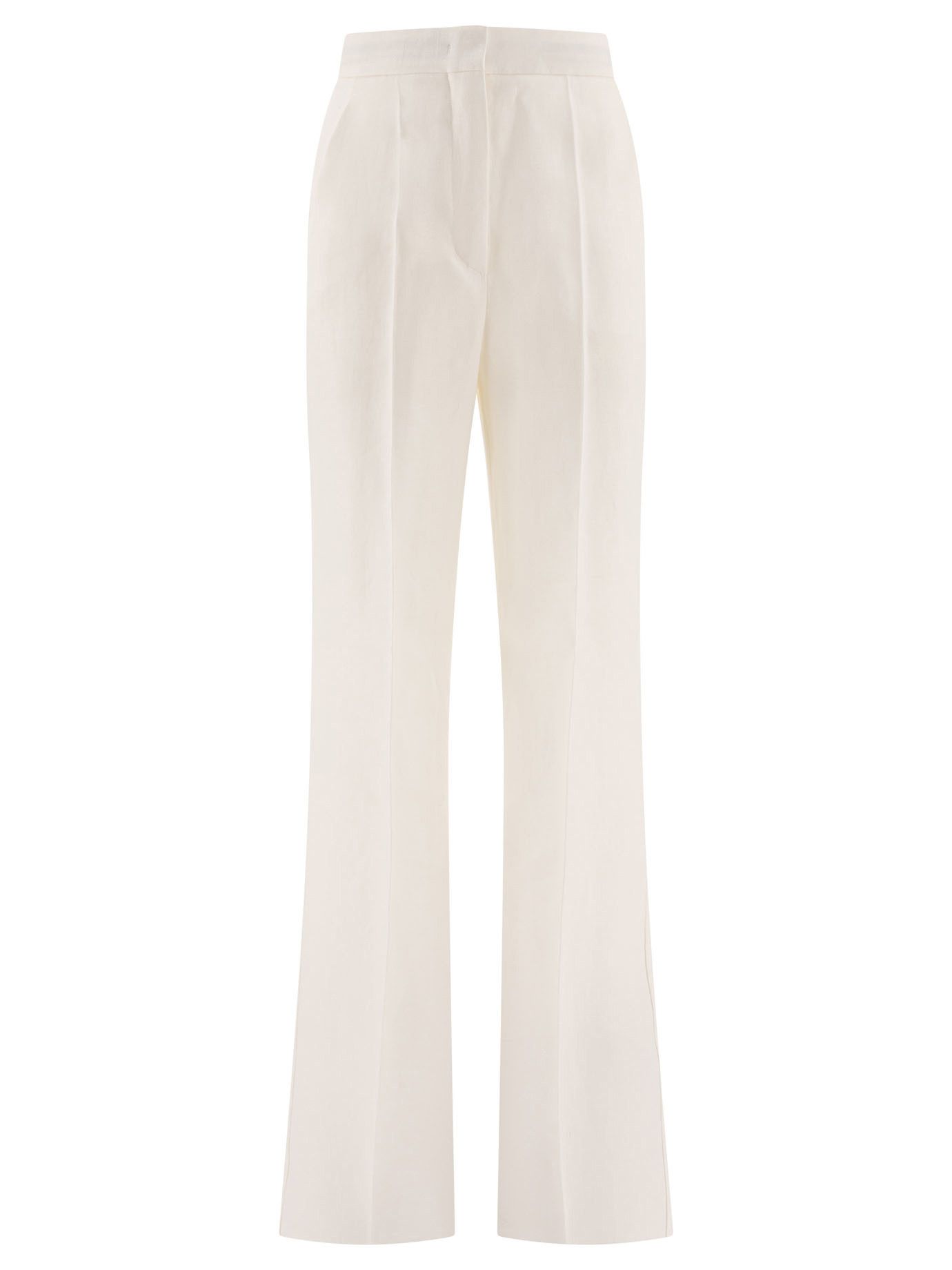 パンツ Max Mara Sand Wool Acinoso Wide-Leg Pant Wool wide-leg pants in white - Max Mara | Mytheresa