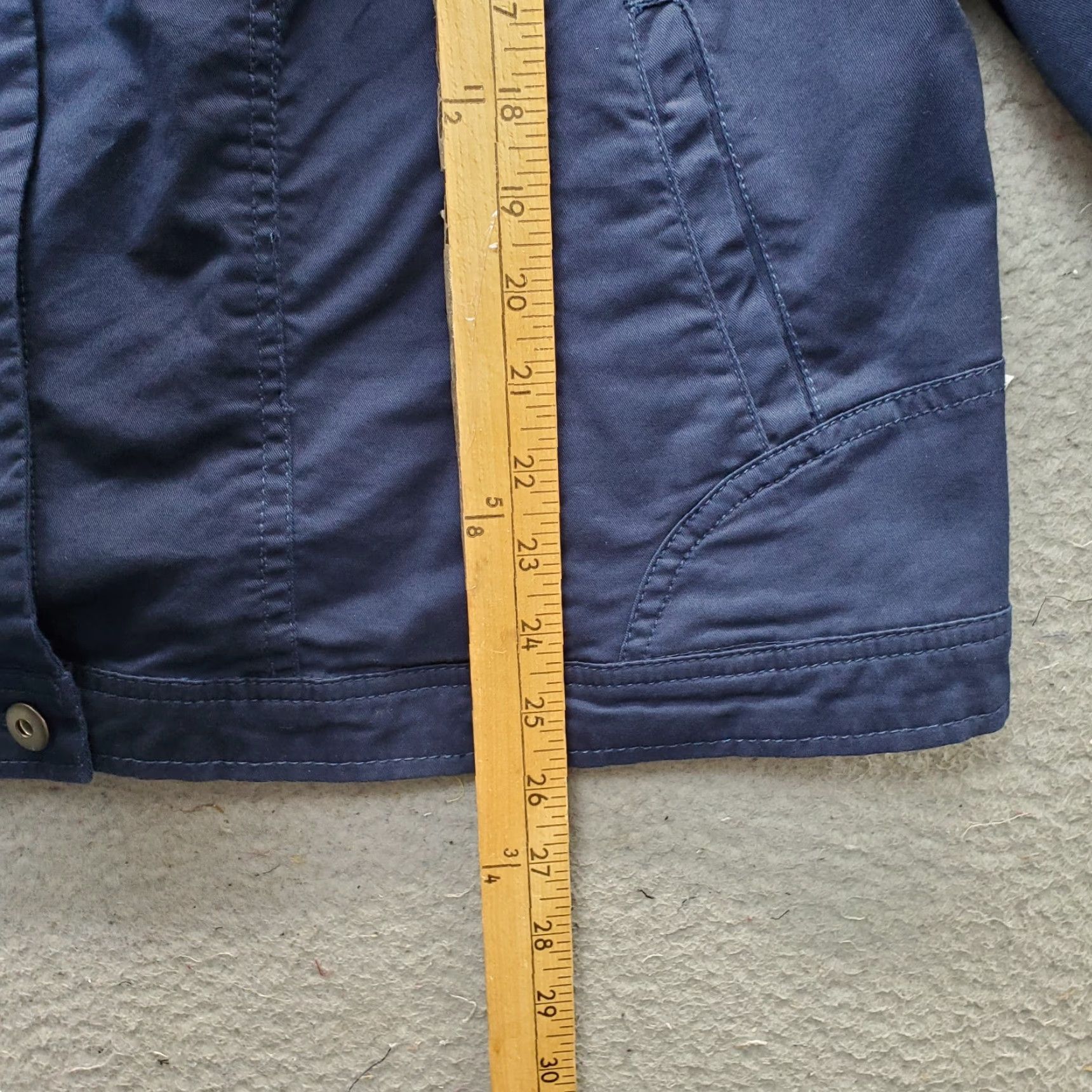 Vintage Dressbarn Shacket Womens 3X Navy Lightweight Button Front Collared Long Sleeve Shirt Jacket Size XXL / US 16-18 / IT 52-54 - 3 Thumbnail