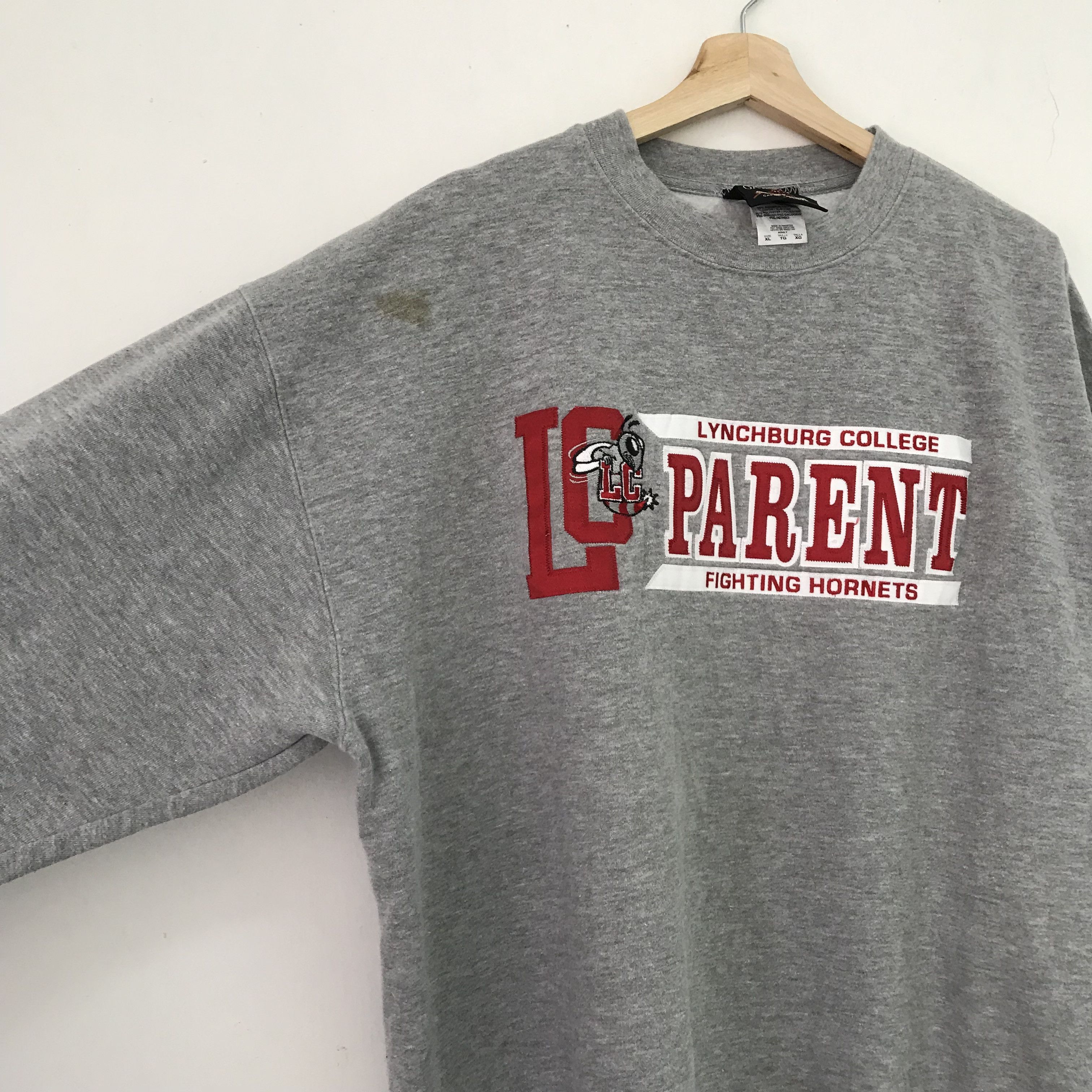 Vintage Vintage University Of Lynchburg Gray Sweatshirt Large - 374 Size US L / EU 52-54 / 3 - 4 Thumbnail