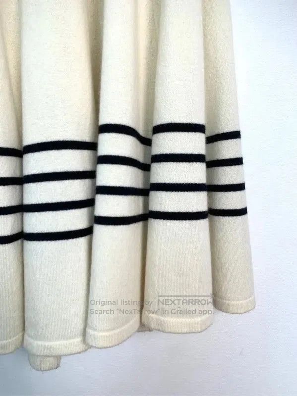 Chanel Chanel White Cotton Midi Skirt . Size 23" - 4 Thumbnail