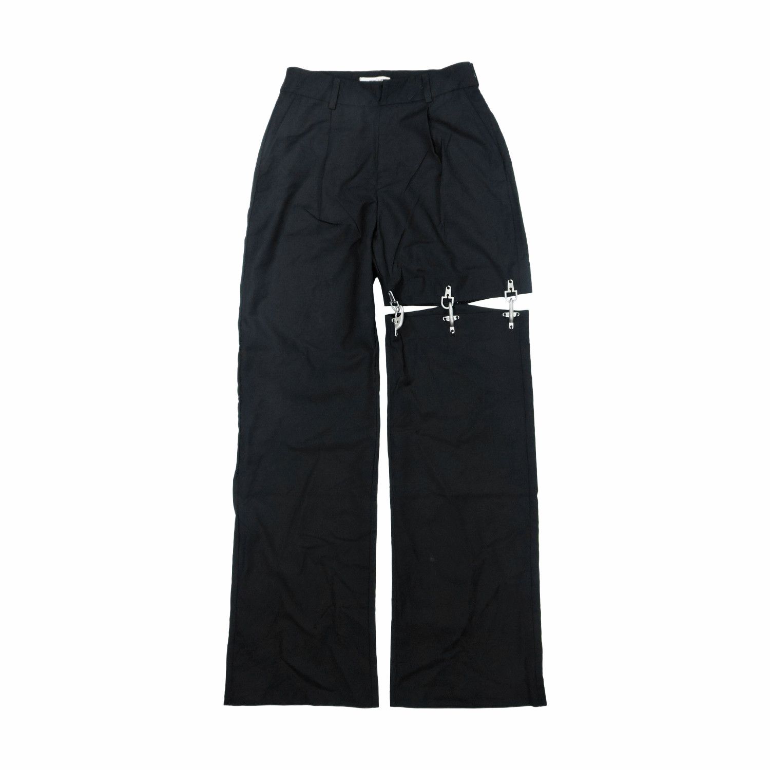 Helmut Lang HELMUT LANG BUCKLE TROUSERS LONG PANTS Size 26" / US 2 / IT 38 - 1 Thumbnail