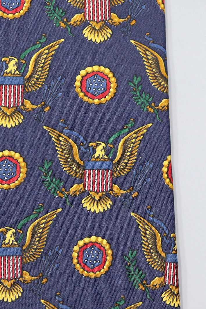 Other Oger Patriotic Eagle Tie – USA Emblem Vintage Necktie Size ONE SIZE - 6 Thumbnail