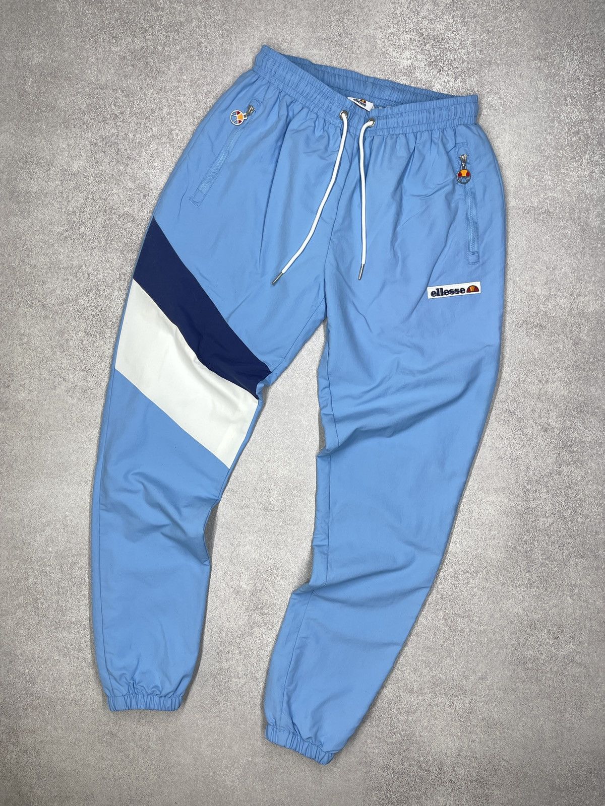 Ellesse Women Ellesse Nylon Sweatpants Blue Drill Y2K Size 28" / US 6 / IT 42 - 1 Thumbnail